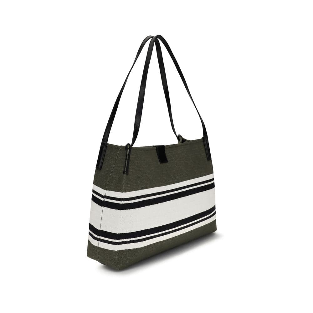 Black Cotton Shoulder Bag - 3