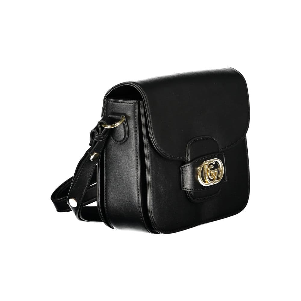 Black Polyurethane Women Handbag - 3