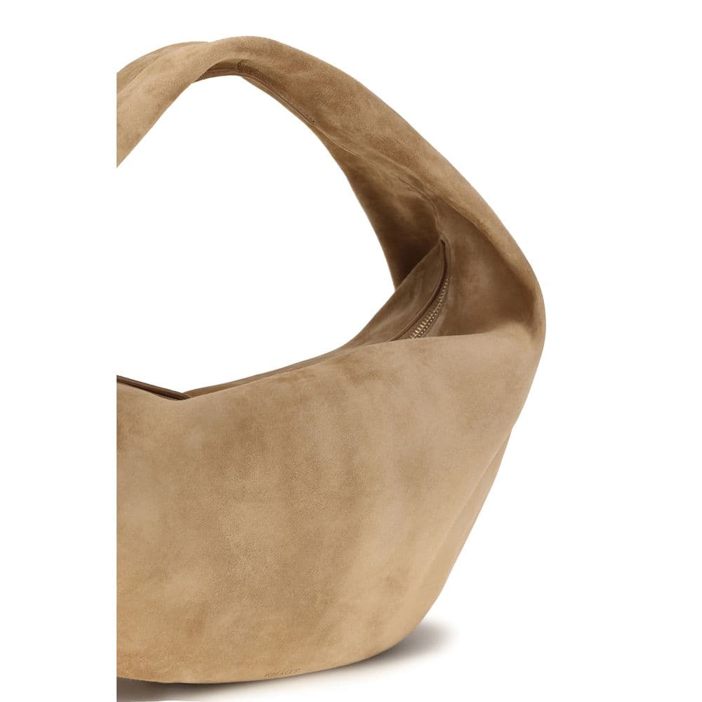 Beige Calf Leather Bos Taurus Shoulder Bag - 4