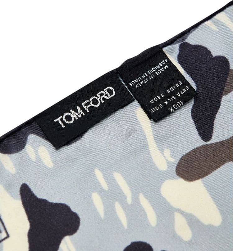 Gray Silk Pocket Square - 3