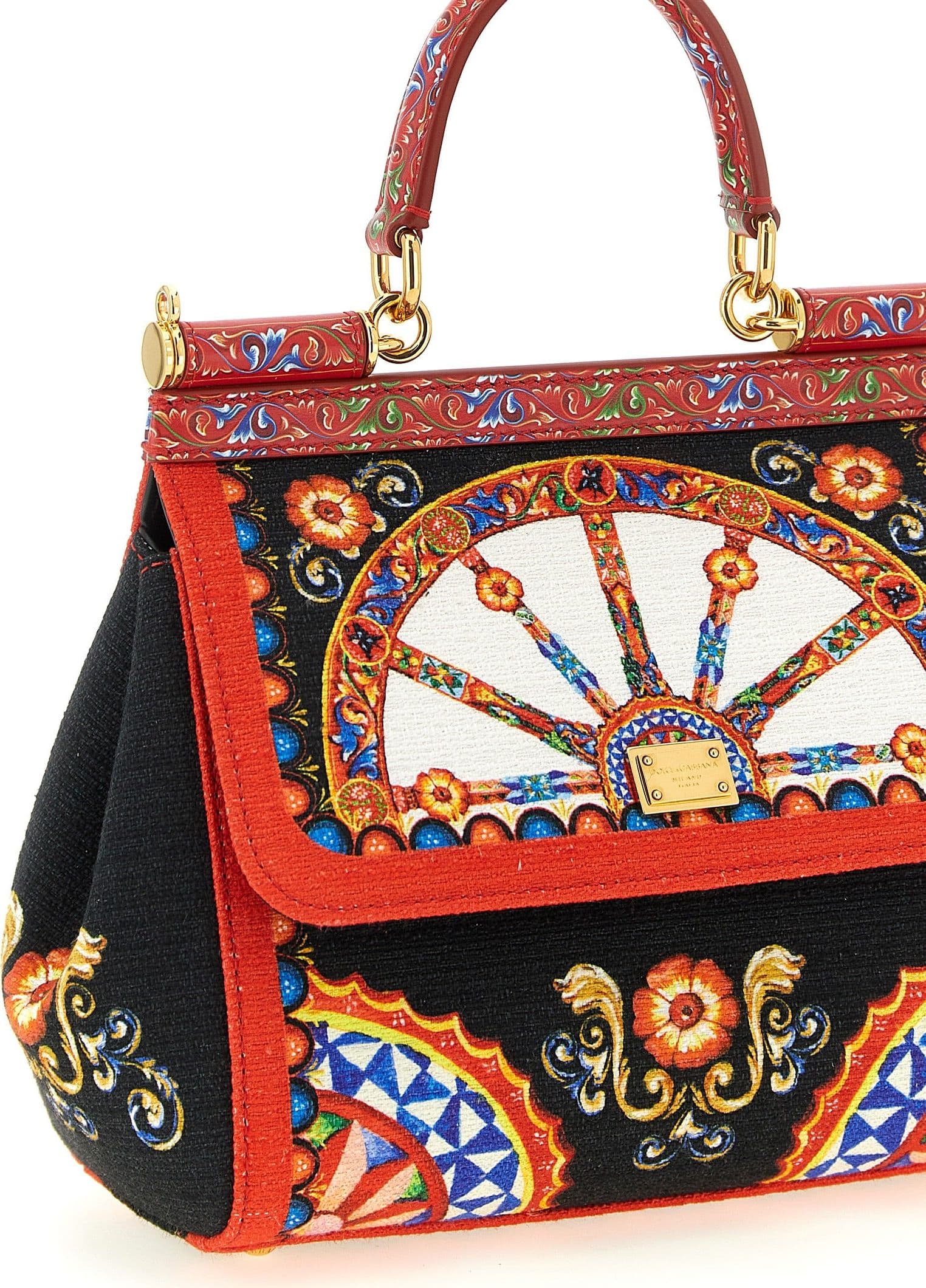 Multicolor Cotton Handbag - 3