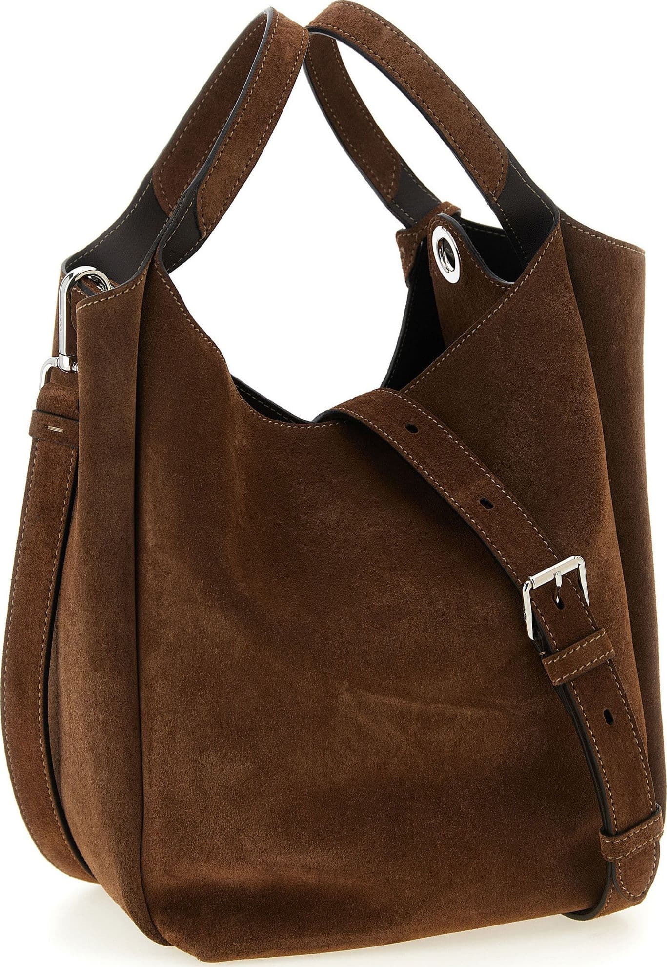 Brown Calfskin Handbag - 2