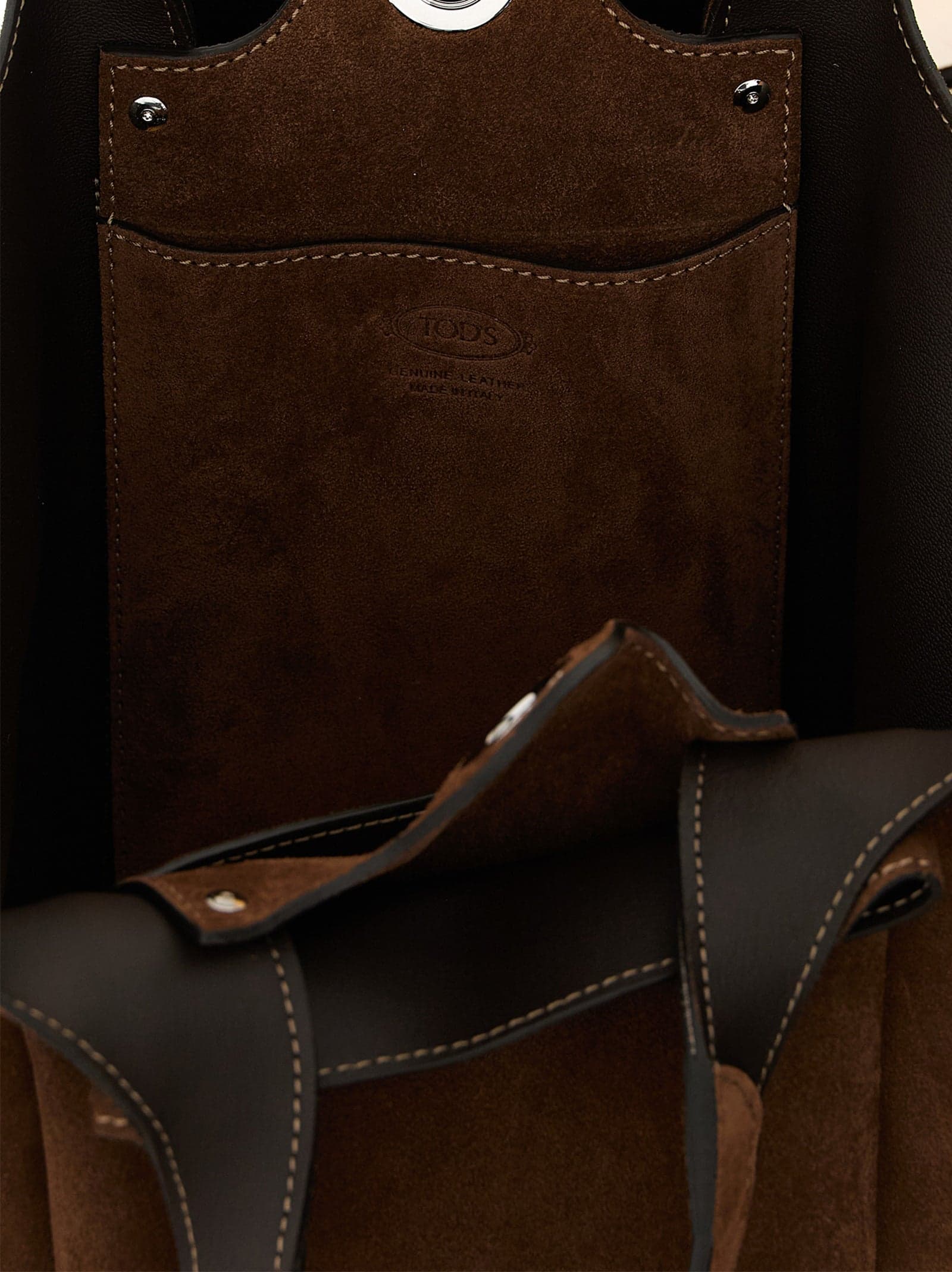 Brown Calfskin Handbag - 4