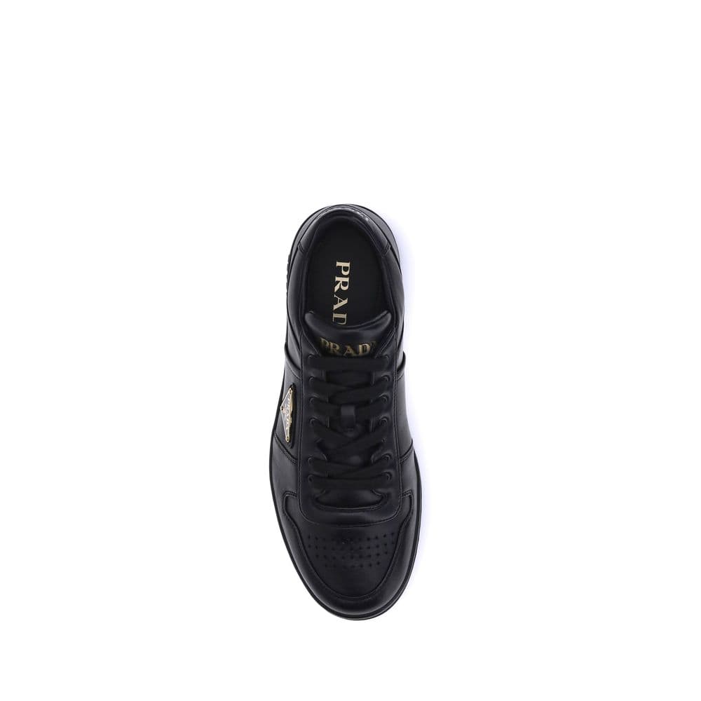 Black Calf Leather Bos Taurus Low Top Sneakers - 4
