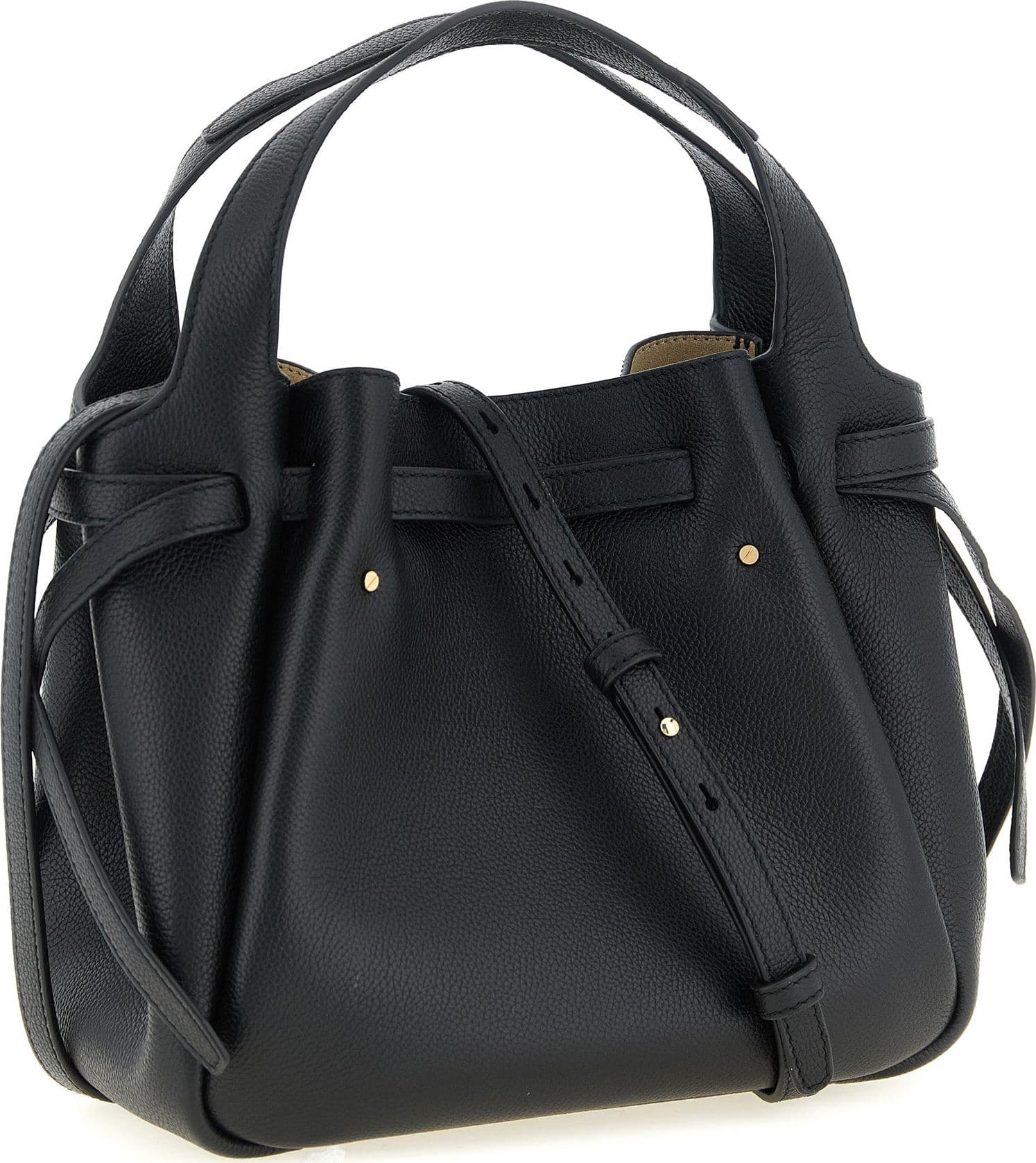 Black Cowhide Handbag - 2