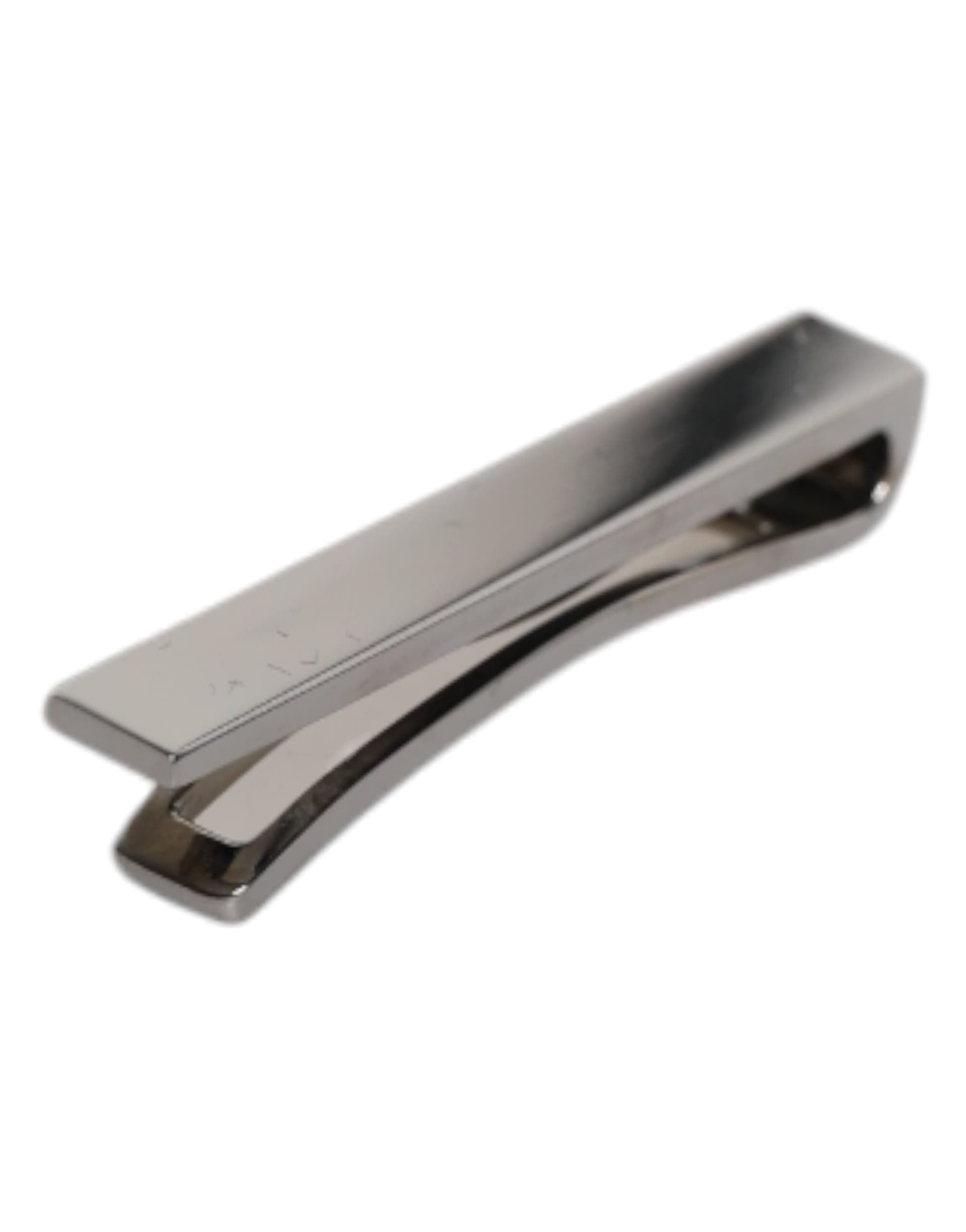 Black Tone Brass Logo Branded Tie Clip Bar - 3