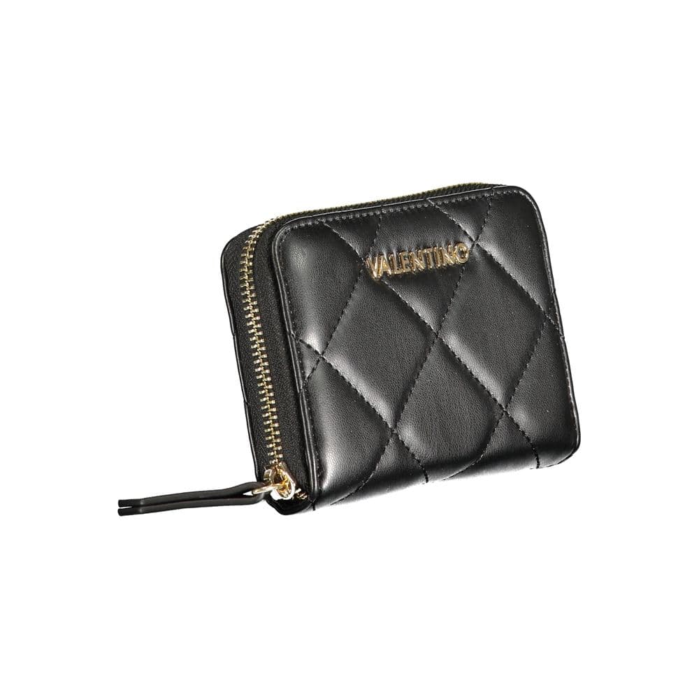 Black Polyurethane Women's Wallet - 3