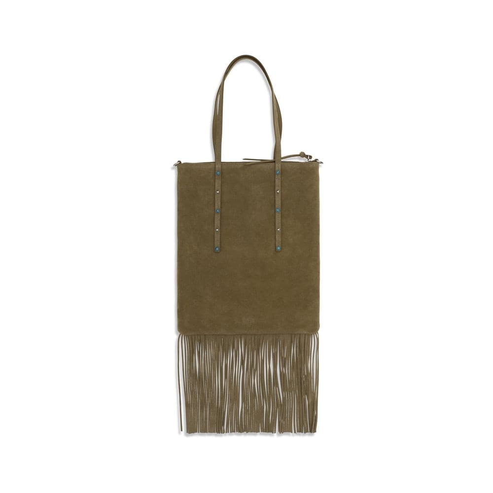 Bicolor Calf Leather Bos Taurus Shoulder Bag - 2