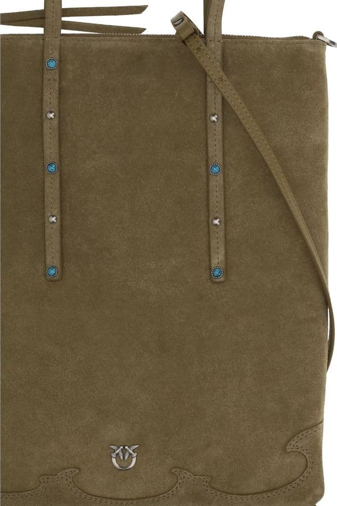 Bicolor Calf Leather Bos Taurus Shoulder Bag - 3