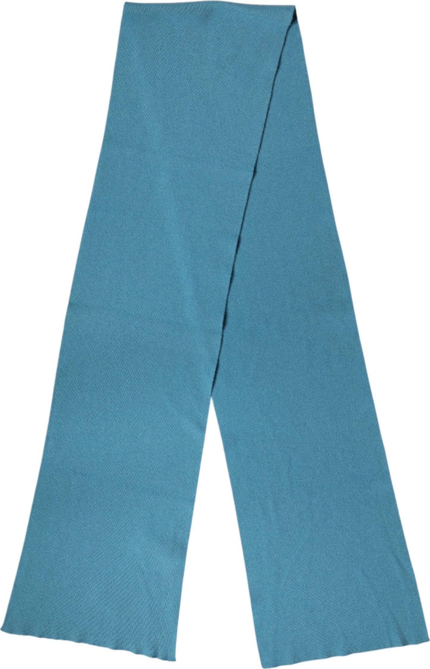Blue Cashmere Knit Neck Wrap Shawl Scarf - 2