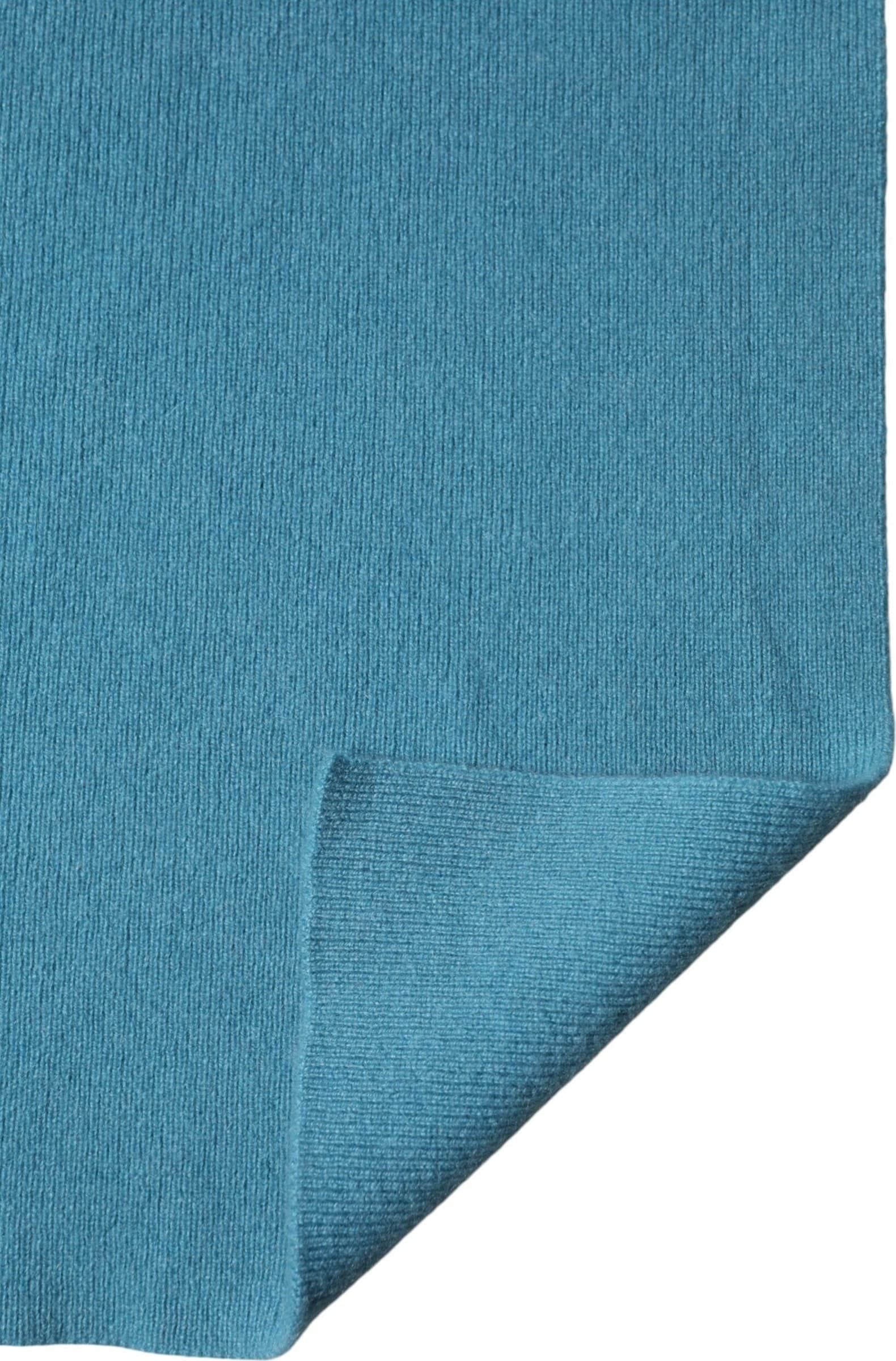 Blue Cashmere Knit Neck Wrap Shawl Scarf - 4