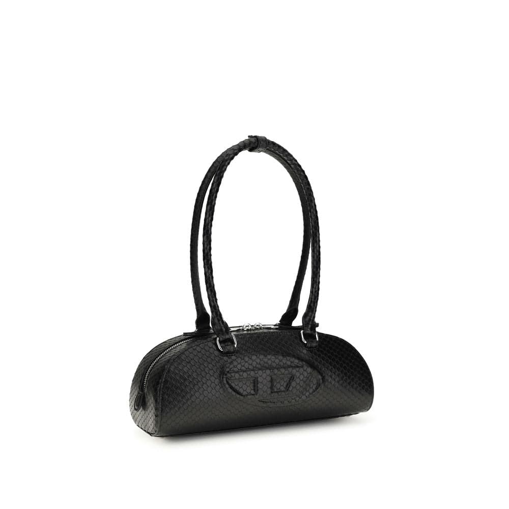 Black Calf Leather Bos Taurus Shoulder Bag - 2
