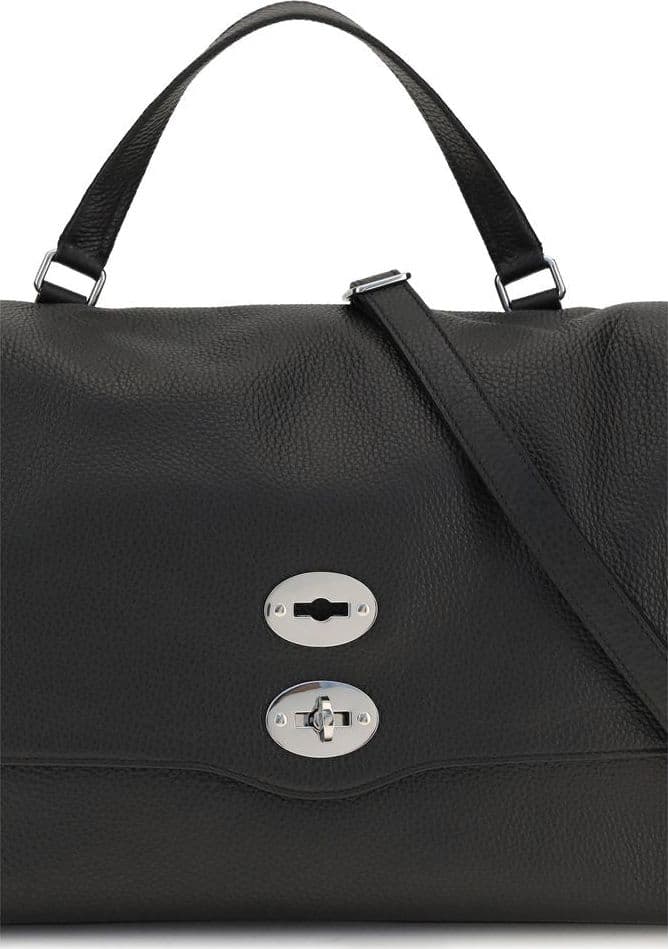 Black Calf Leather Bos Taurus Handbag - 5