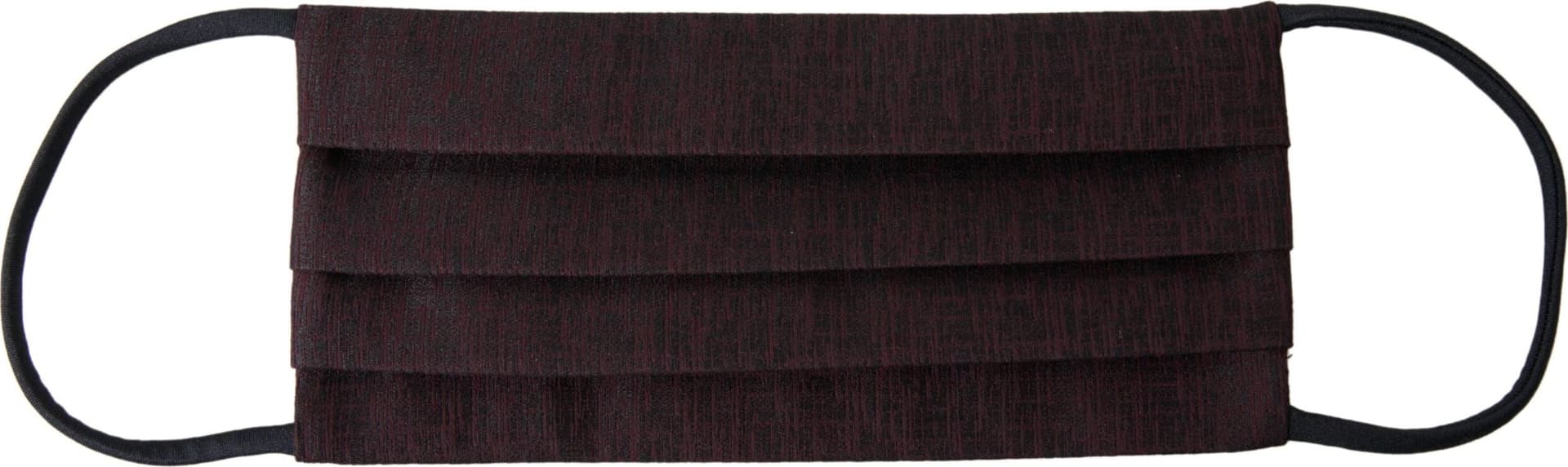 Maroon Pleated Elastic Ear Strap Face Mask - 2
