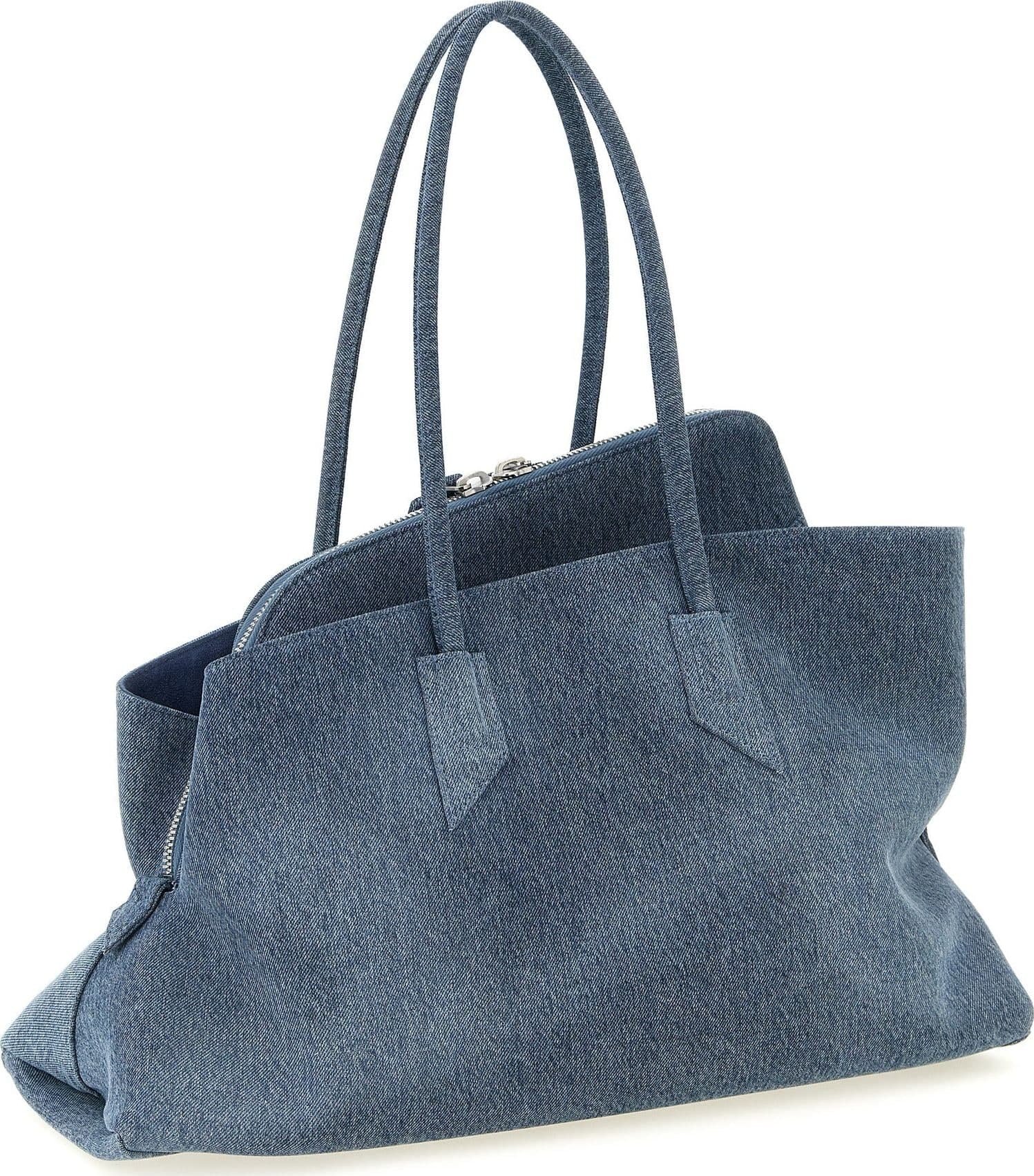 Blue Cotton Shoulder Bag - 2