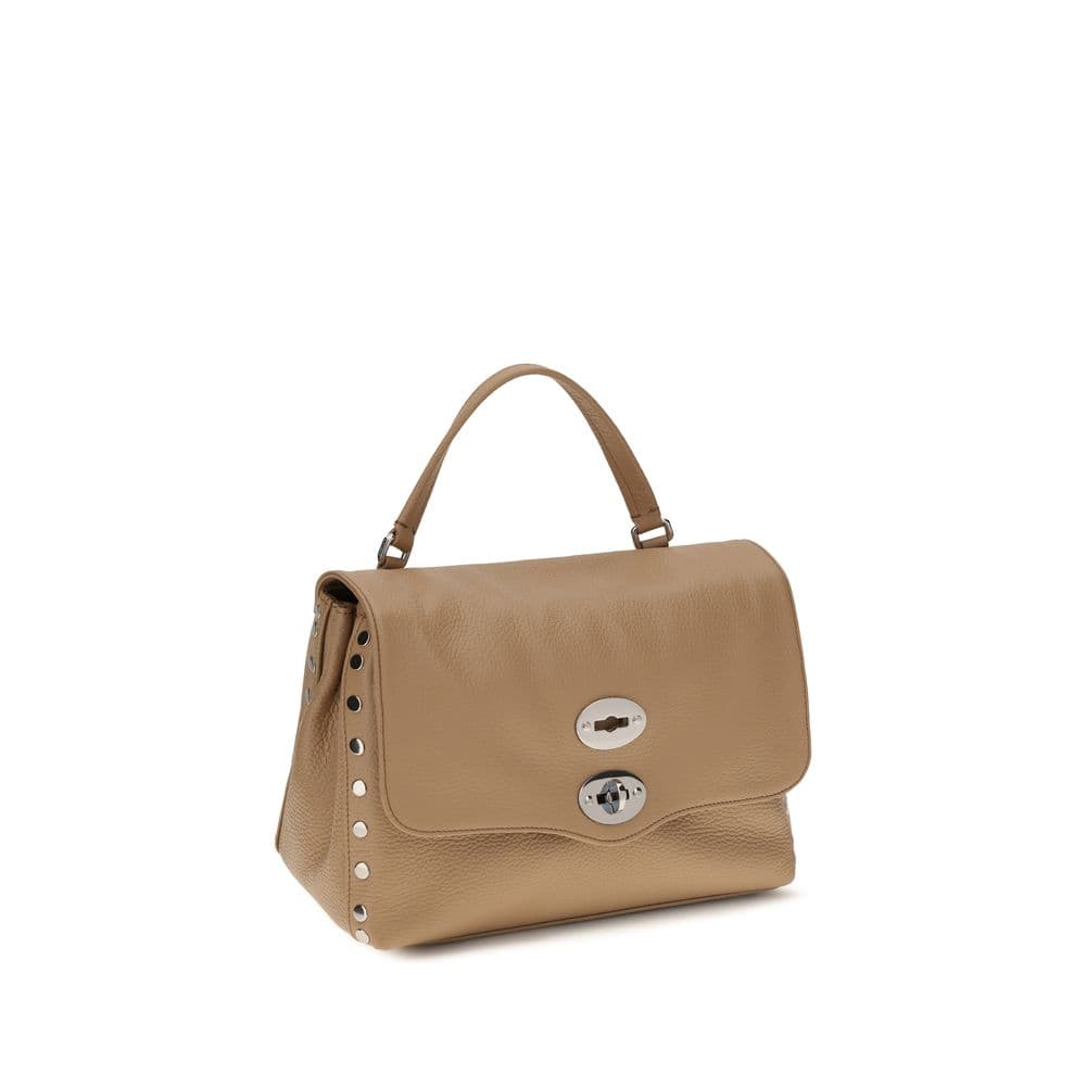 Beige Calf Leather Bos Taurus Handbag - 2