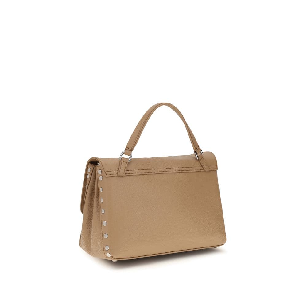 Beige Calf Leather Bos Taurus Handbag - 3