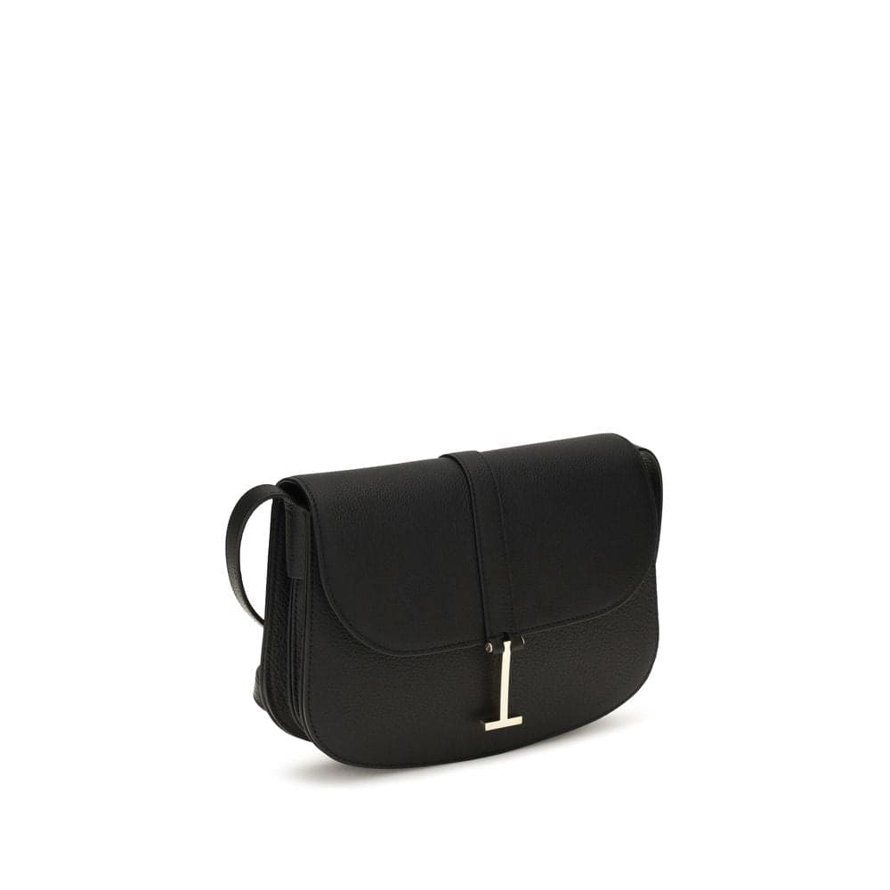 Black Calf Leather Bos Taurus Shoulder Bag - 2