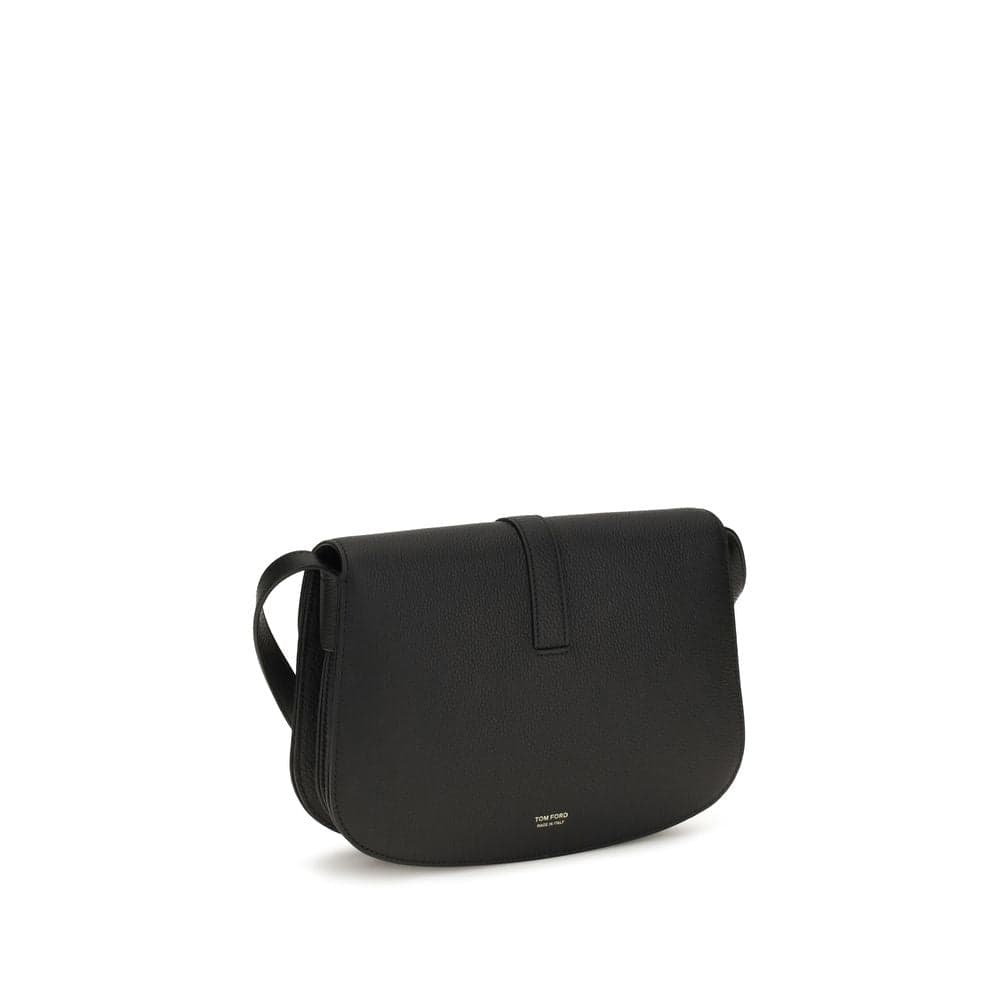 Black Calf Leather Bos Taurus Shoulder Bag - 3