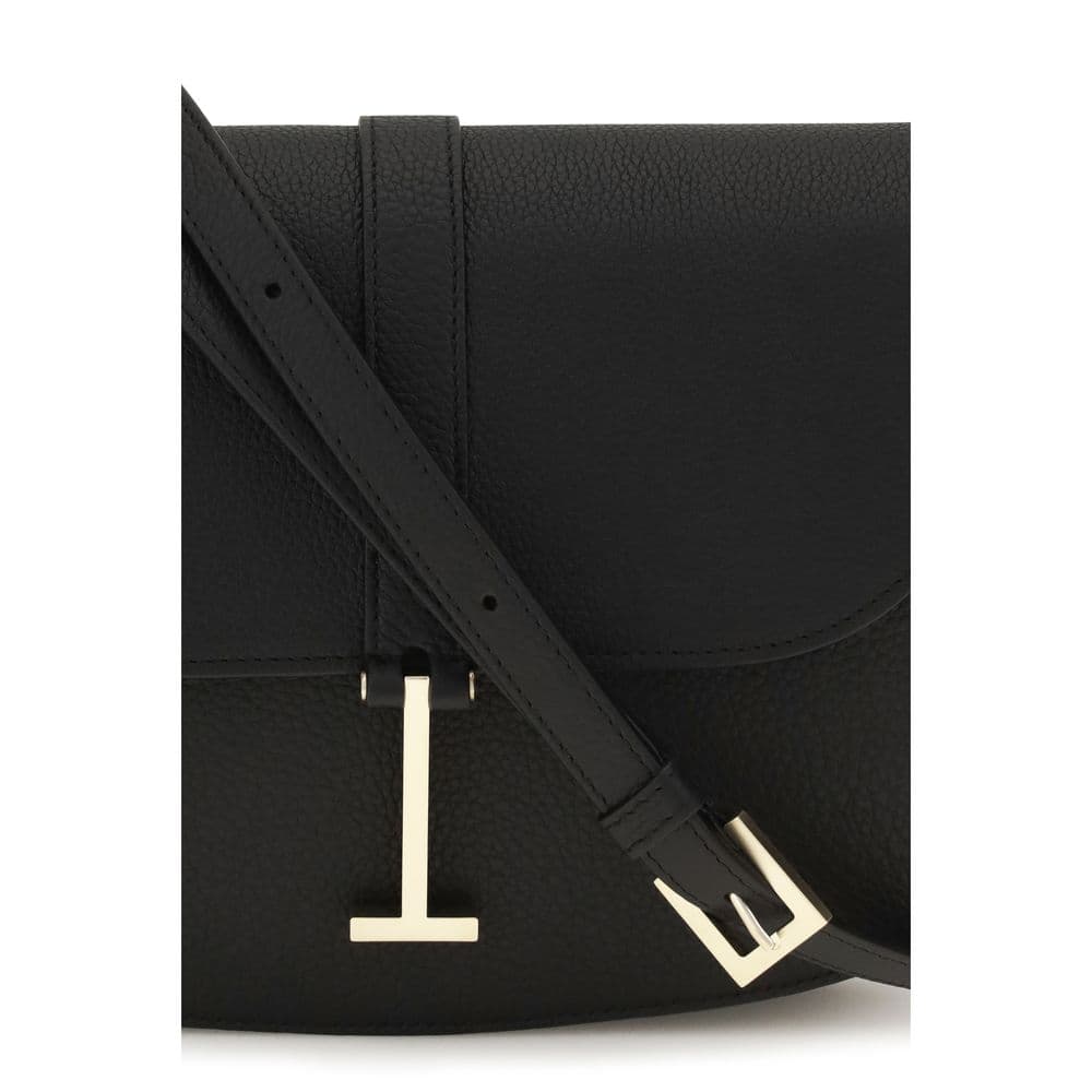 Black Calf Leather Bos Taurus Shoulder Bag - 4
