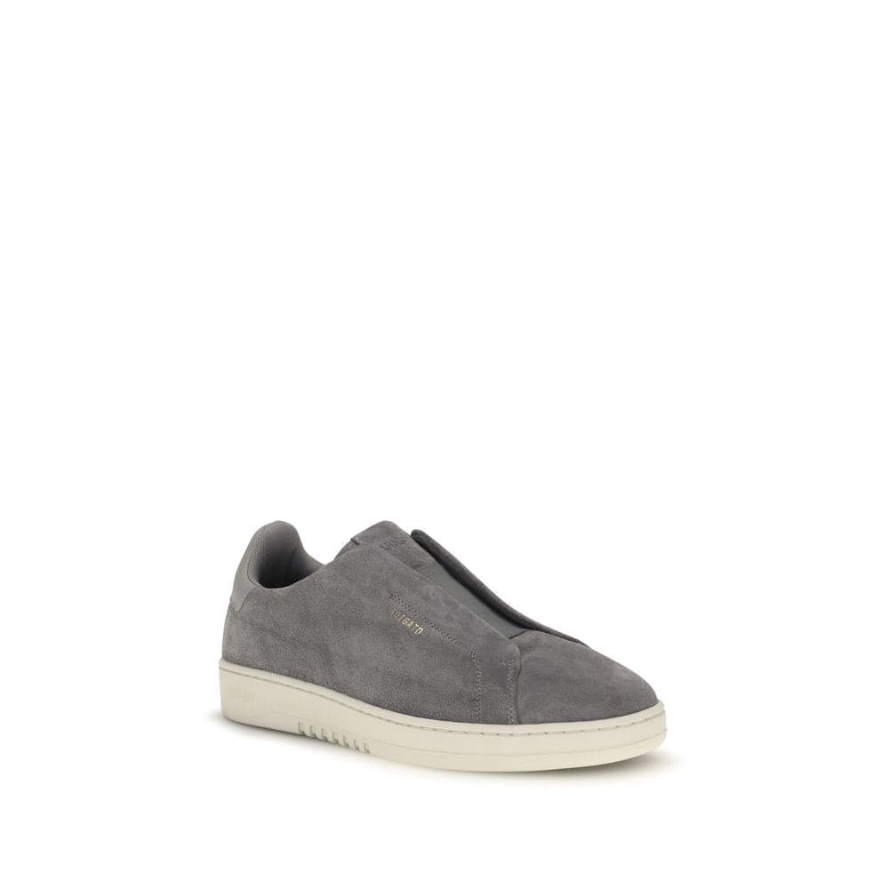 Gray Calf Leather Bos Taurus Low Top Sneakers - 2