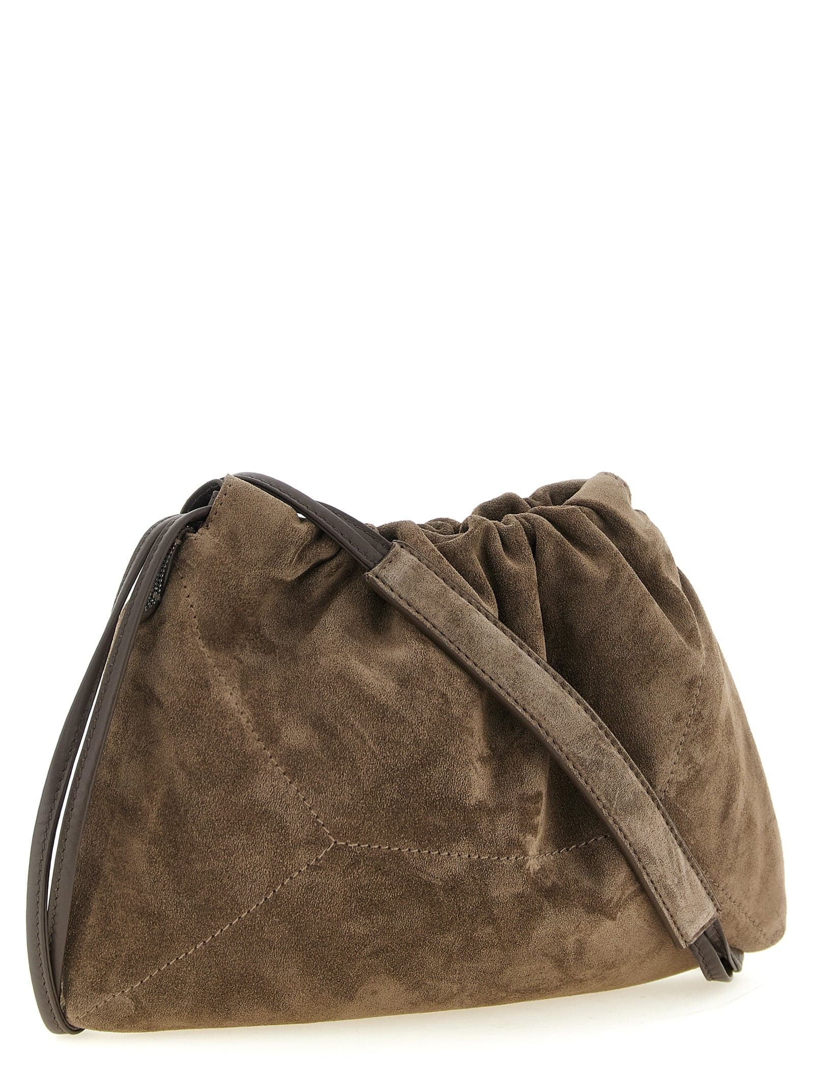 Brown Calfskin Clutch Bag - 2