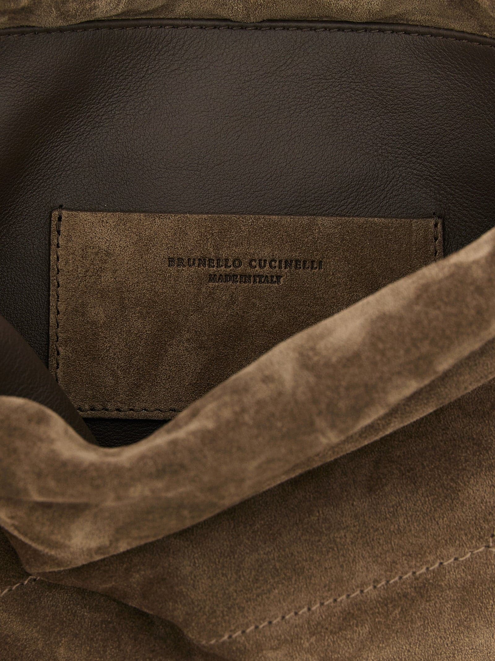 Brown Calfskin Clutch Bag - 4
