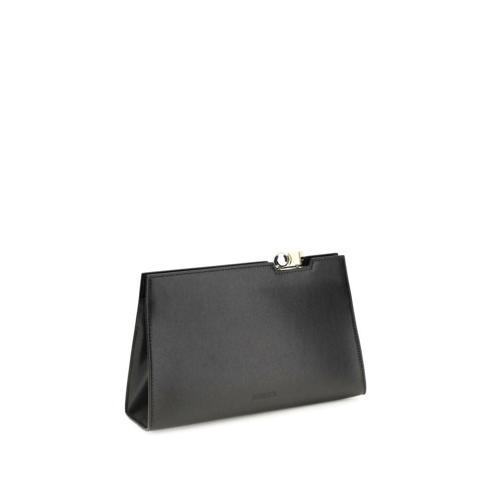 Black Calf Leather Bos Taurus Shoulder Bag - 2