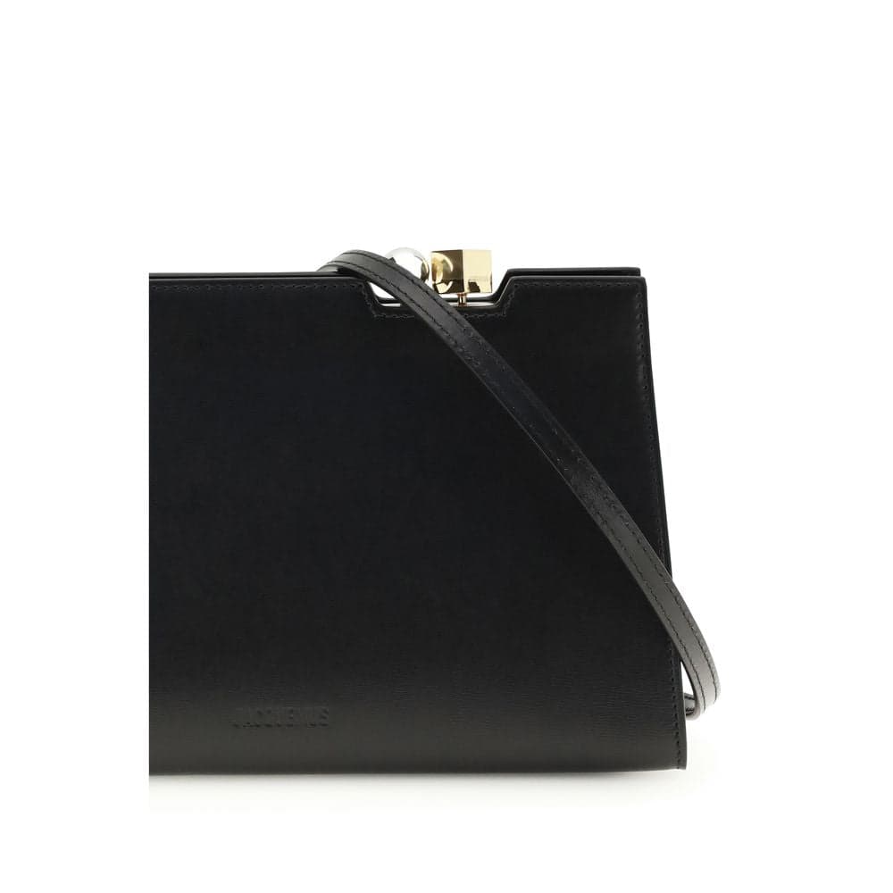 Black Calf Leather Bos Taurus Shoulder Bag - 4