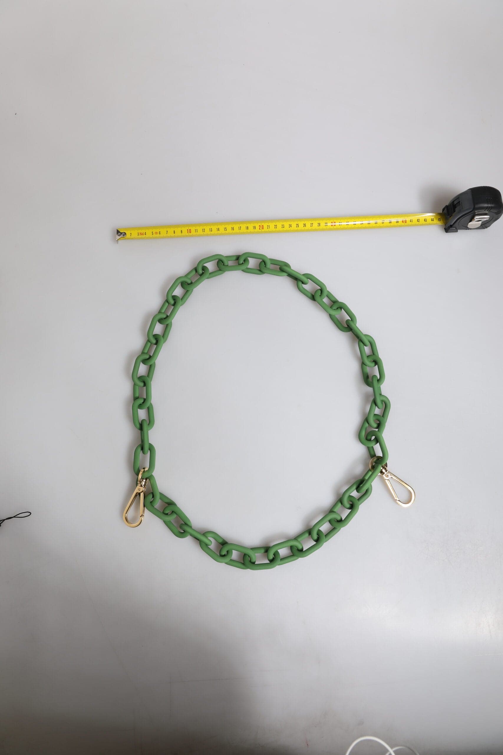 Green Plexy Acrylic Chunky Gold Hardware Wallet Chain - 6