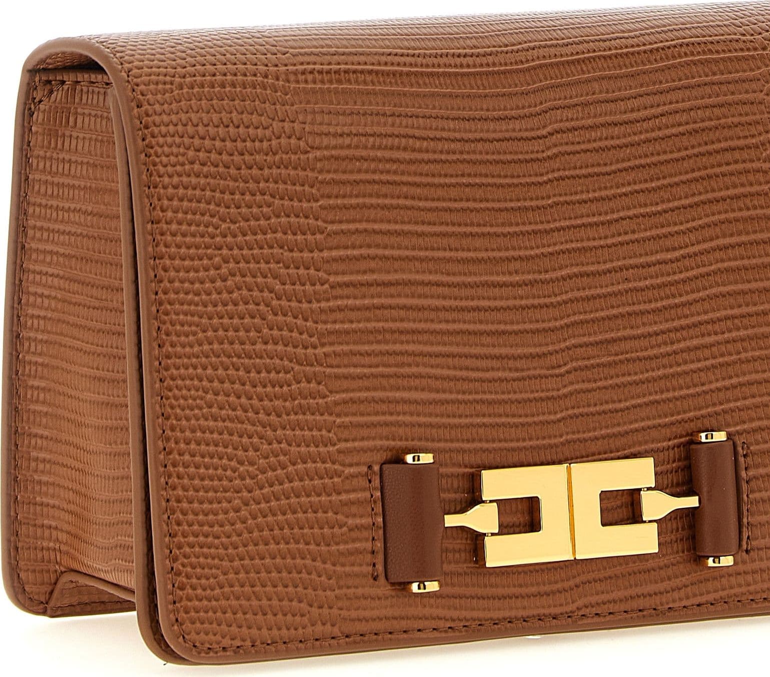 Brown Polyester Clutch Bag - 3