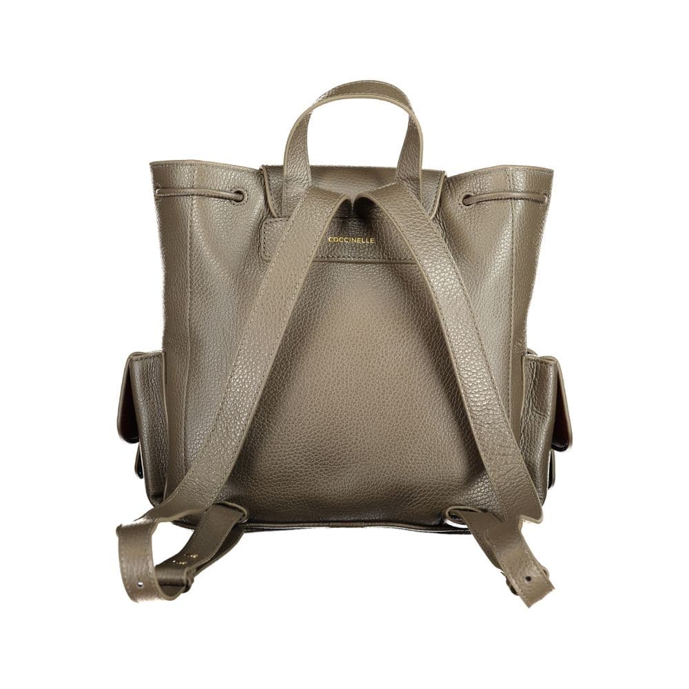Brown Leather Backpack - 2
