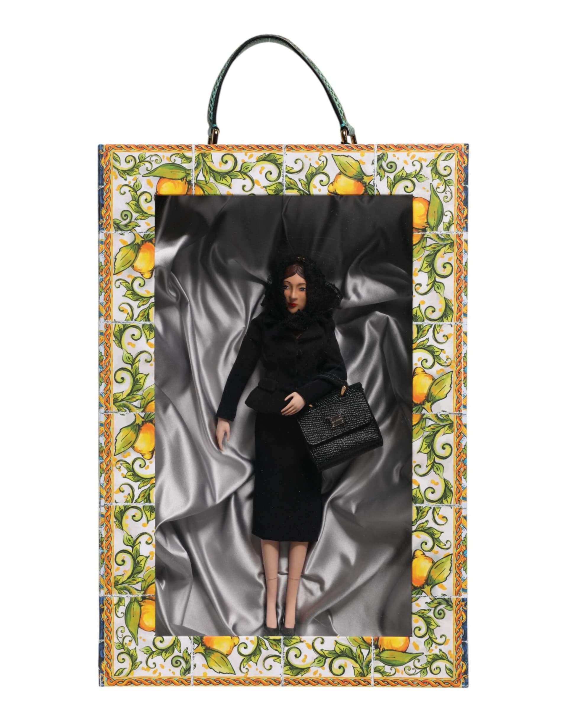 Black Dress Ceramic Porcelain Fashion Leather Sicily Dolls - 2