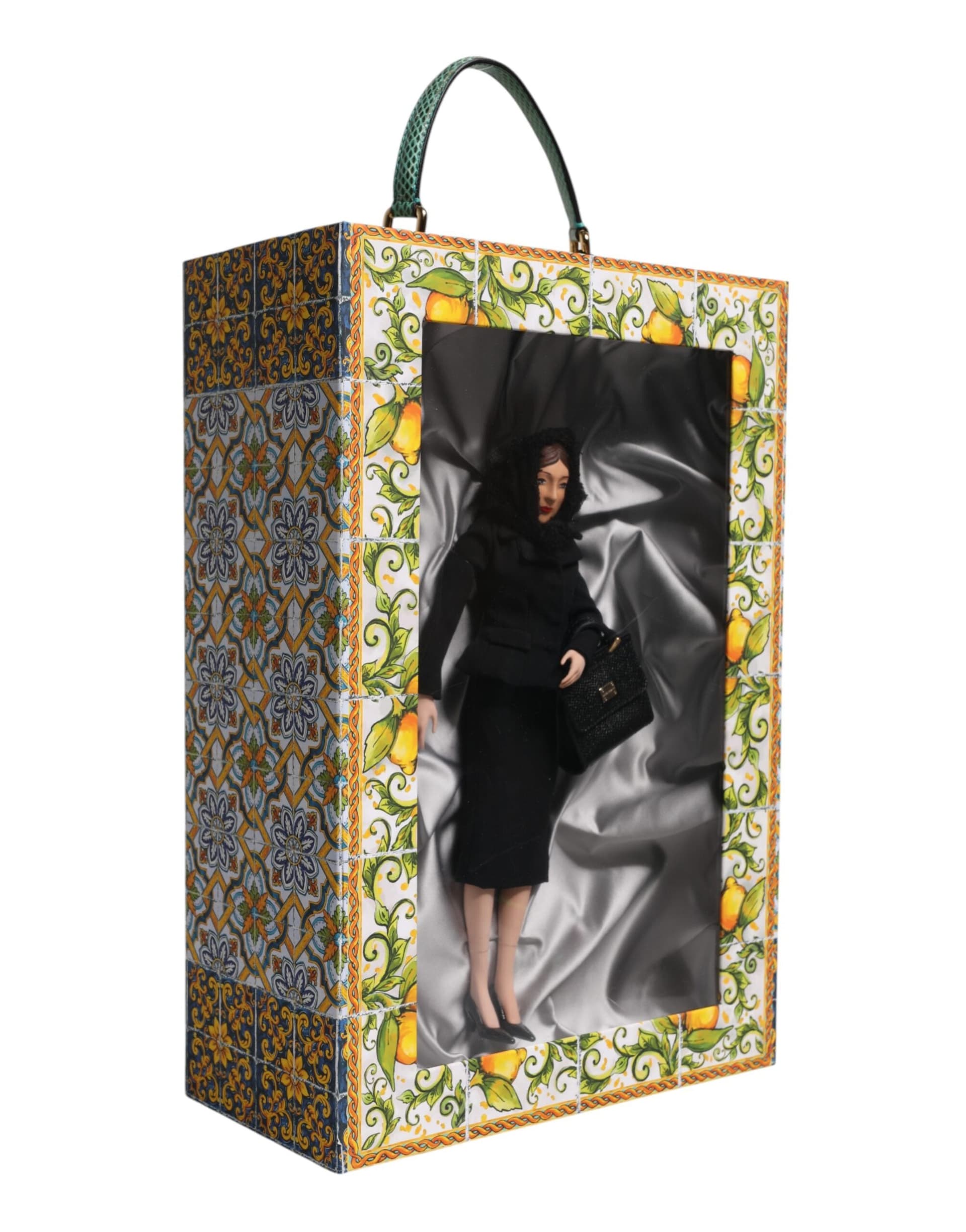 Black Dress Ceramic Porcelain Fashion Leather Sicily Dolls - 3