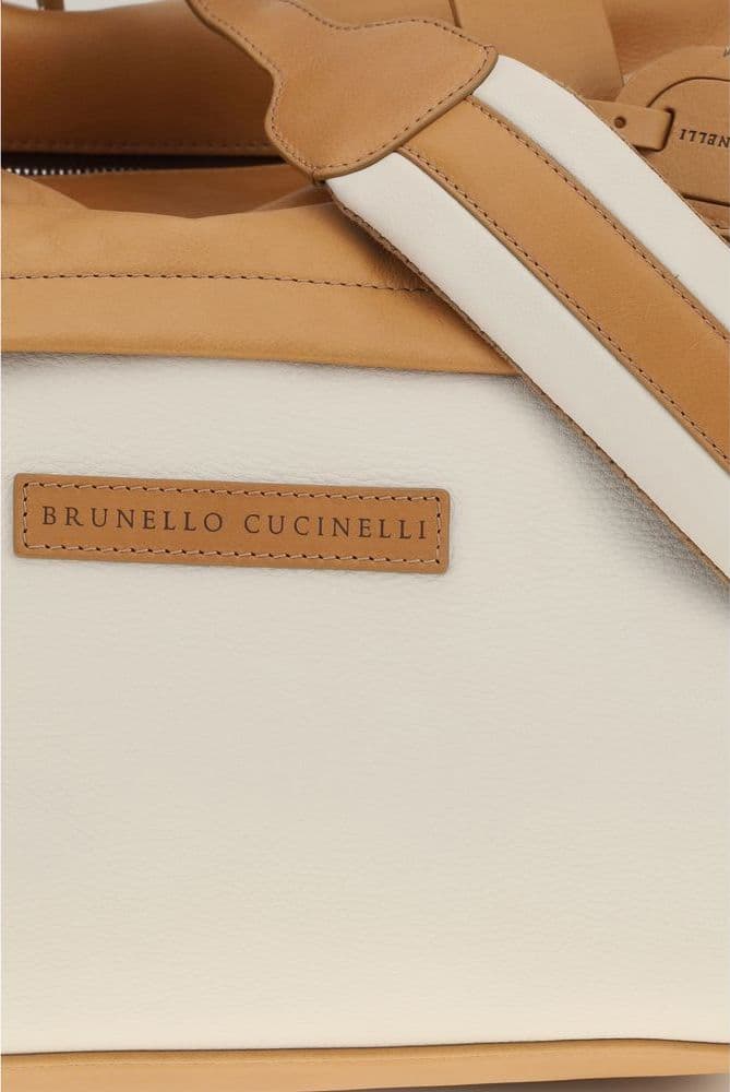 Beige Calf Leather Bos Taurus Luggage And Travel - 4