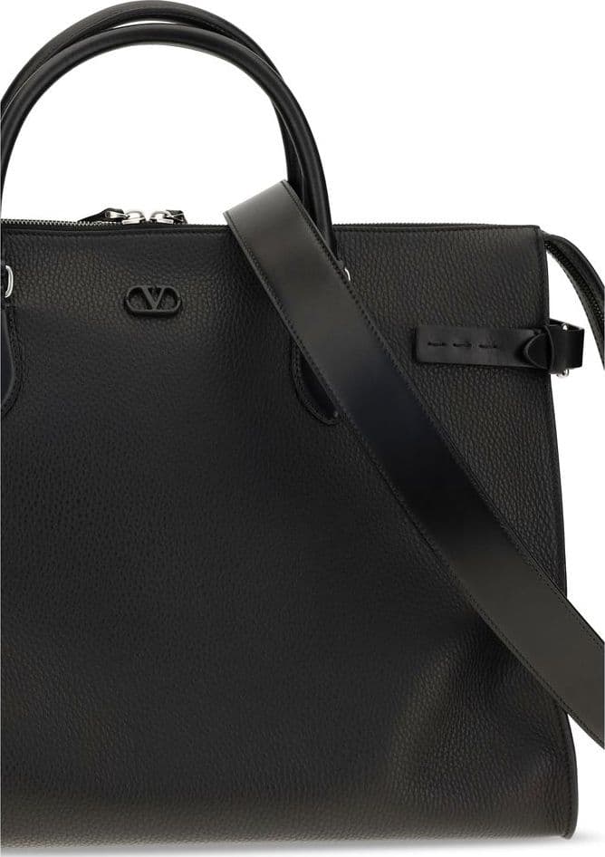 Black Calf Leather Bos Taurus Handbag - 4