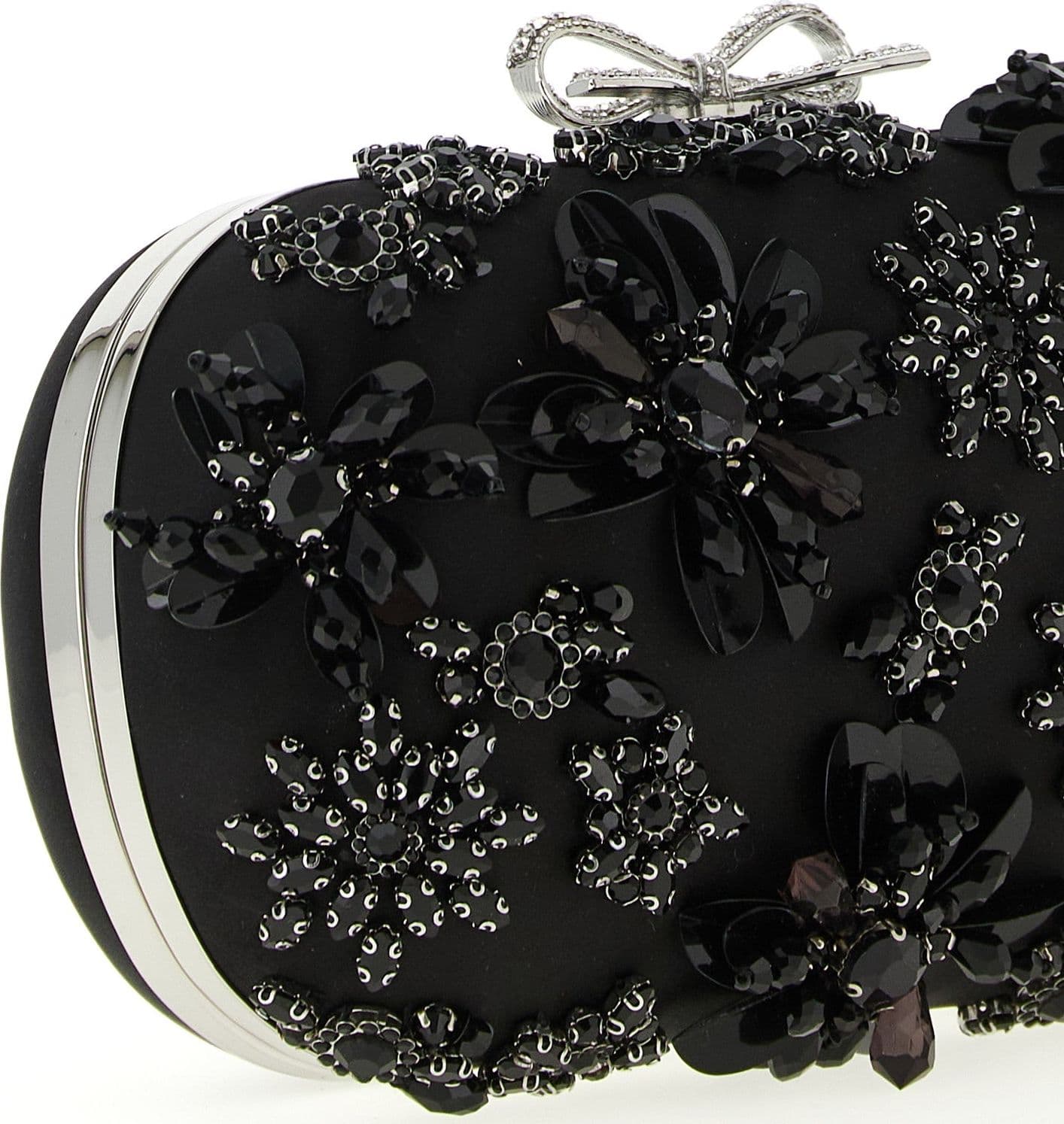 Black Polyester Clutch Bag - 3
