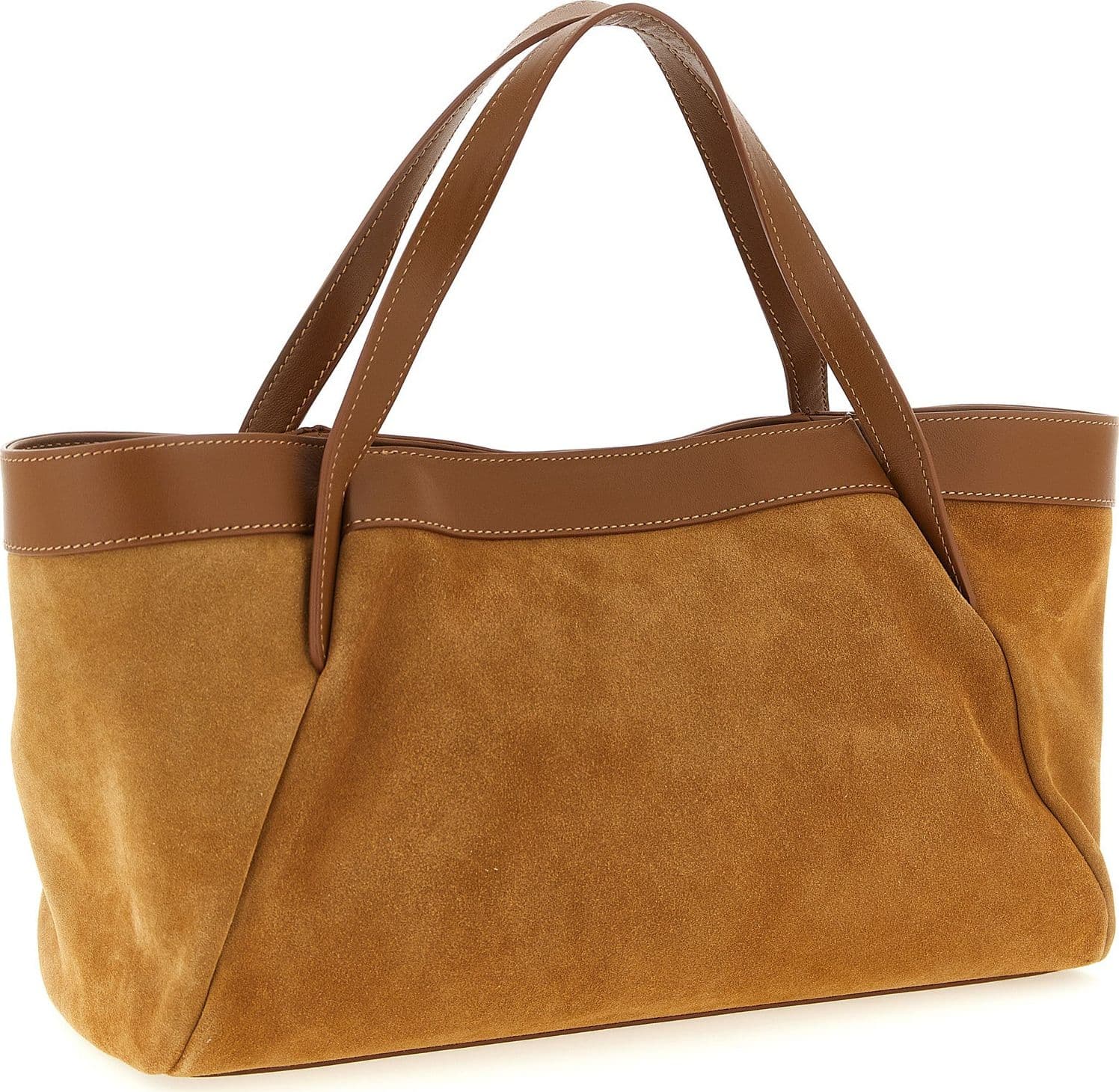 Brown Polyethylene Shoulder Bag - 2