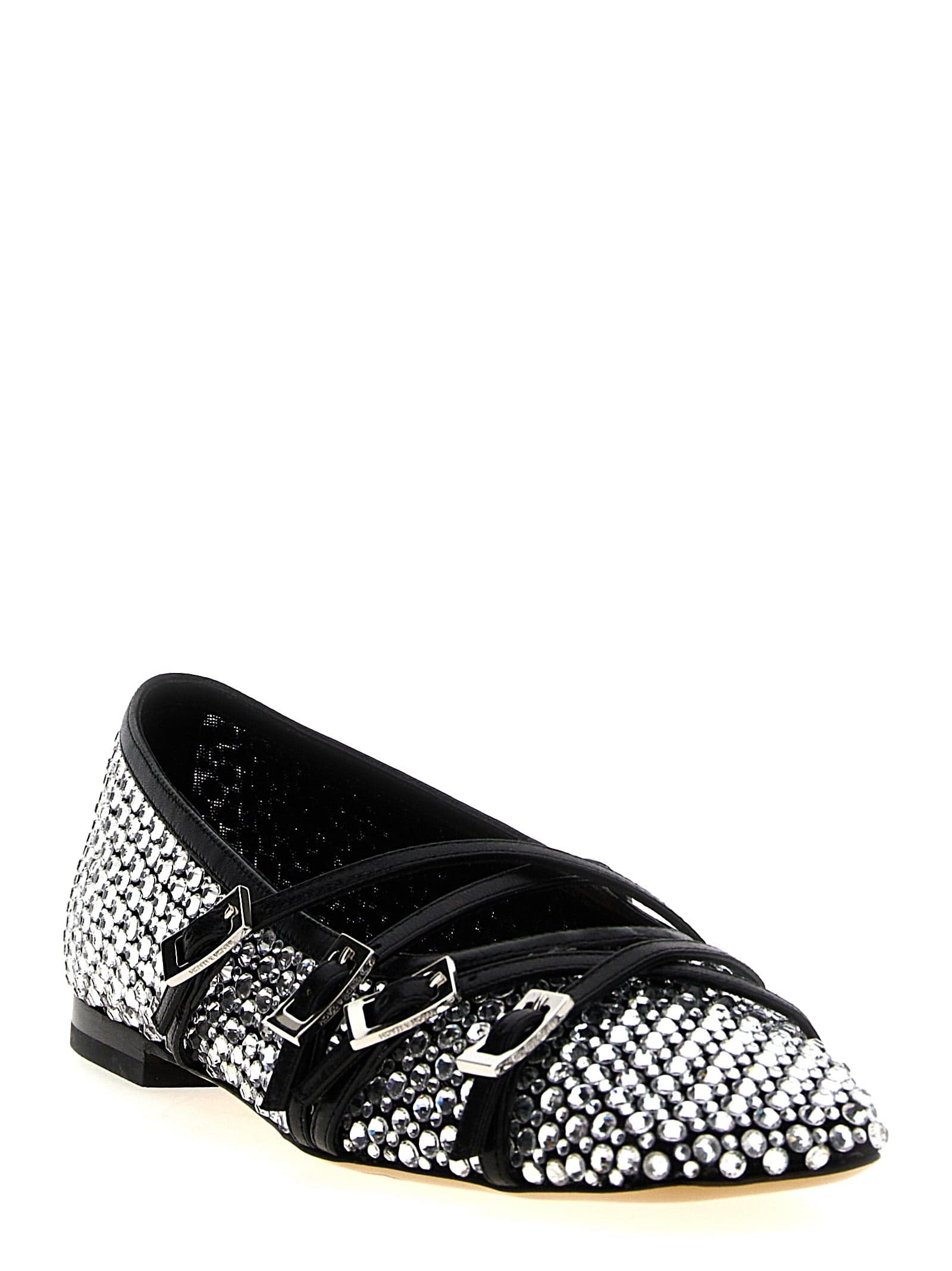 Black Polyamide Ballet Flats - 2