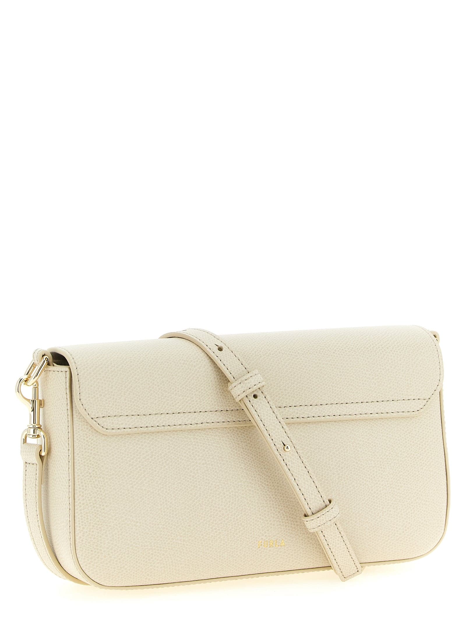 White Calfskin Crossbody Bag - 2