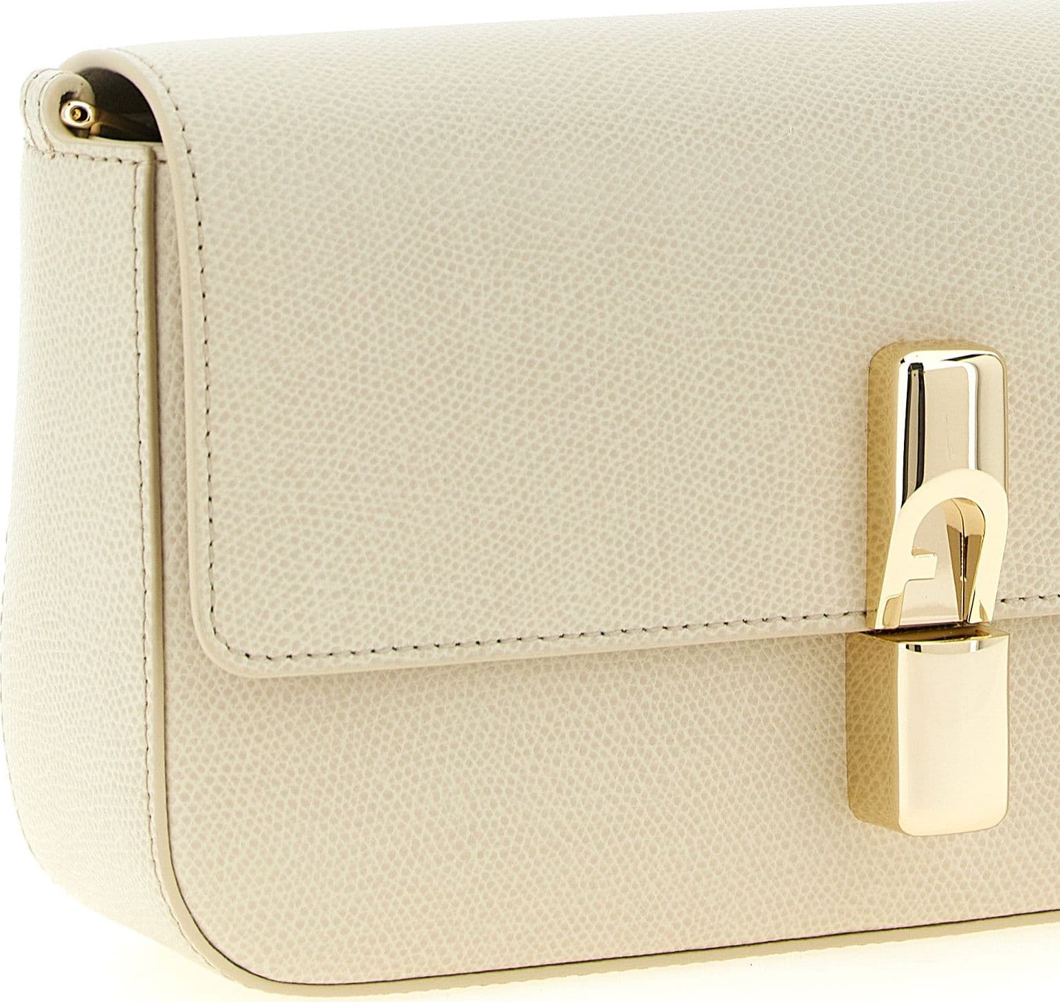 White Calfskin Crossbody Bag - 3