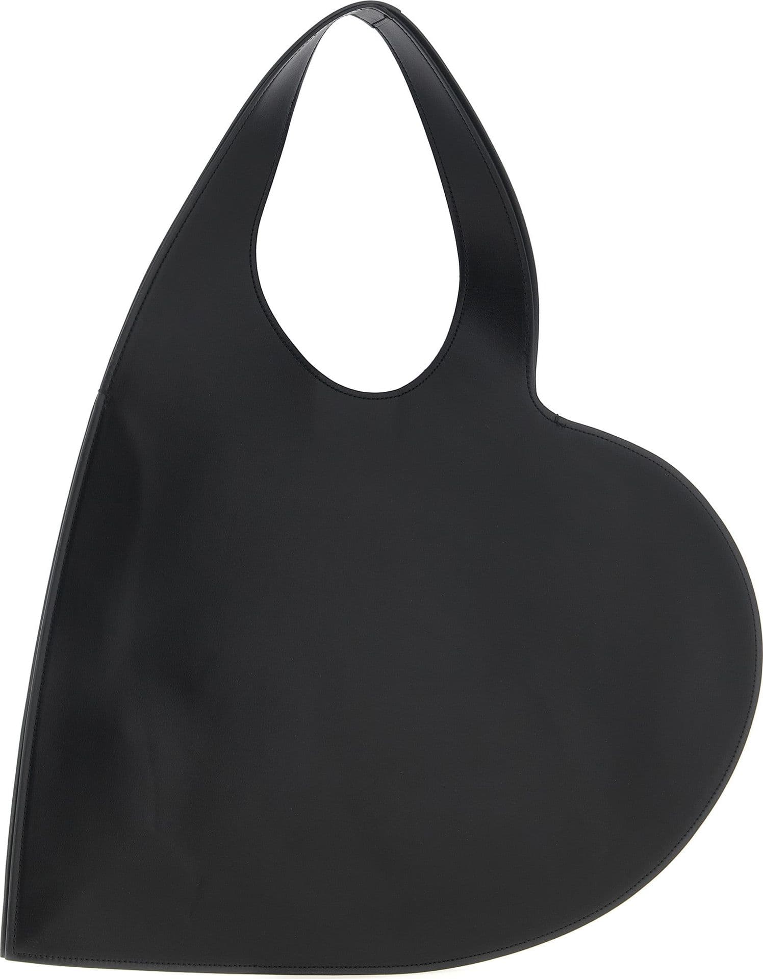 Black Cowhide Shoulder Bag - 2