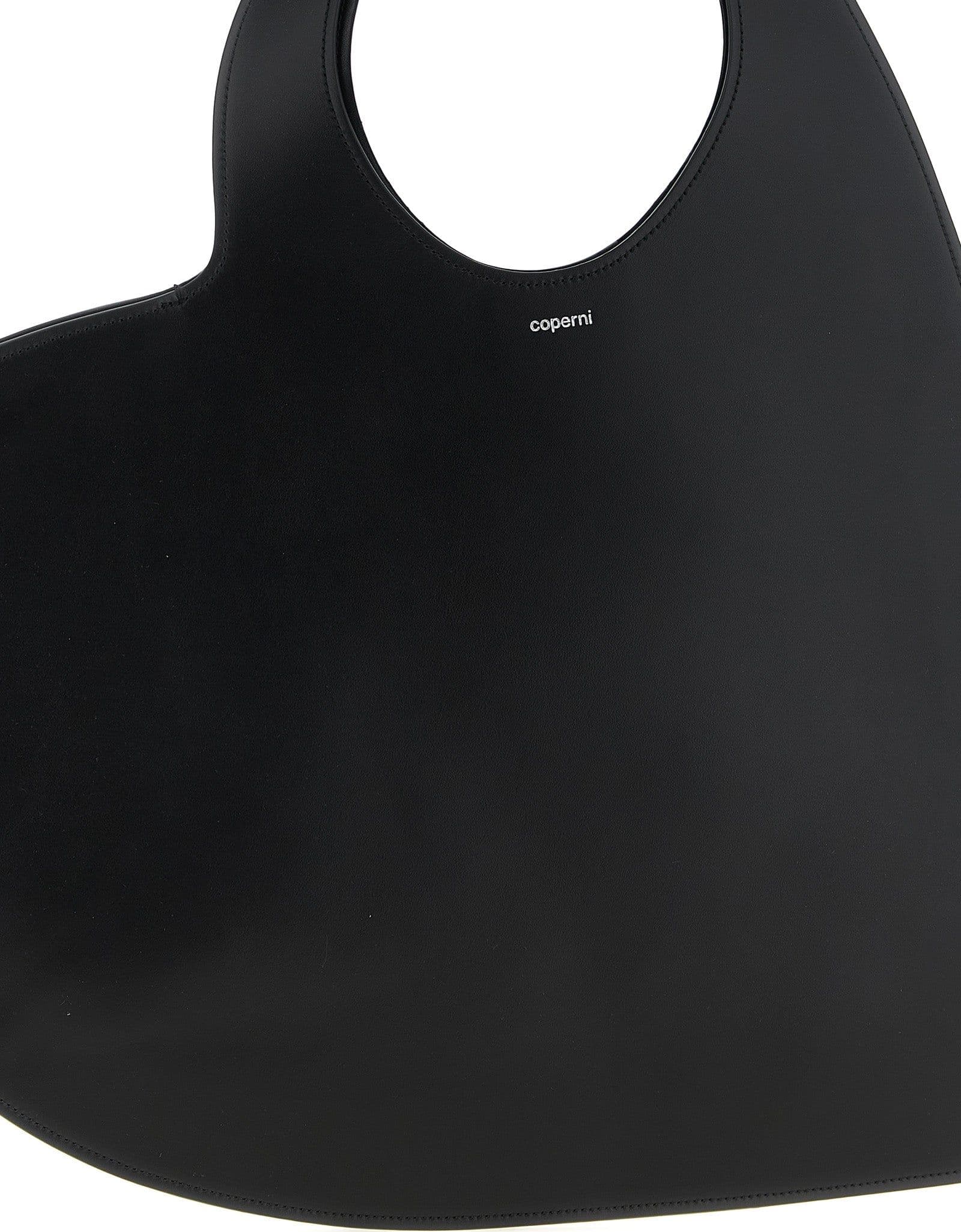 Black Cowhide Shoulder Bag - 3