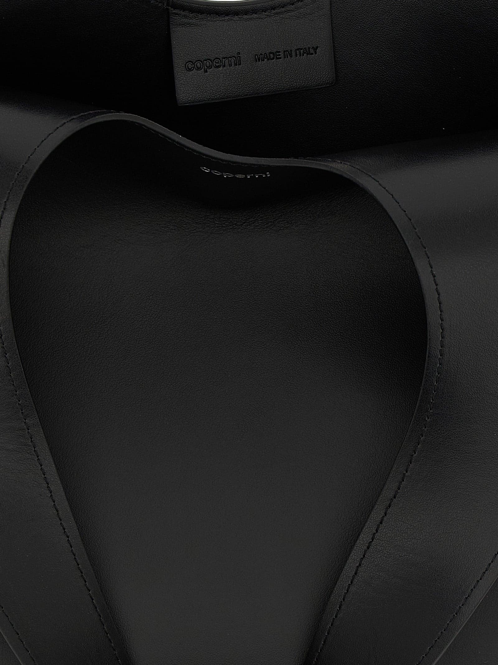 Black Cowhide Shoulder Bag - 4