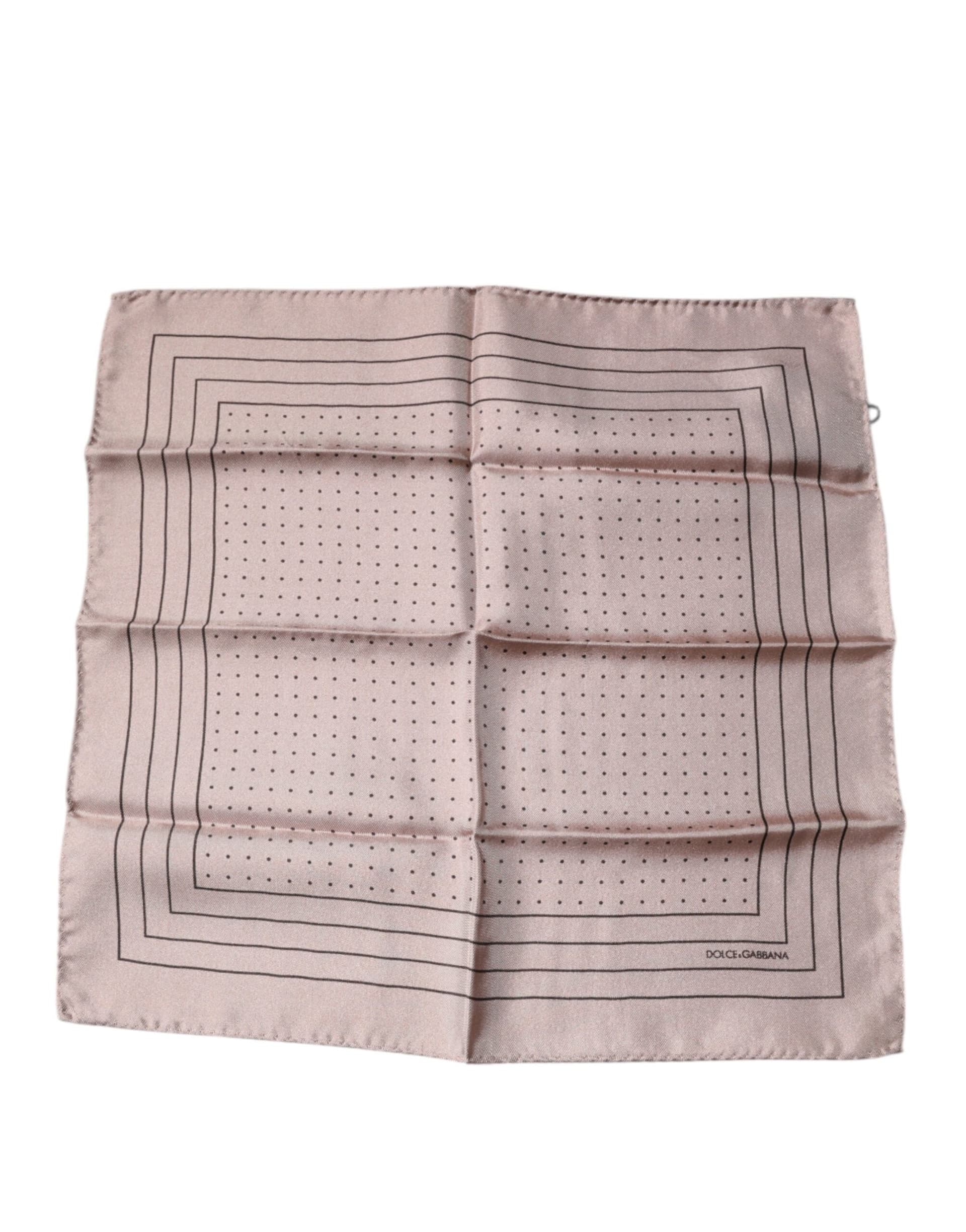 Pink Polka Dots Square Handkerchief Scarf - 2