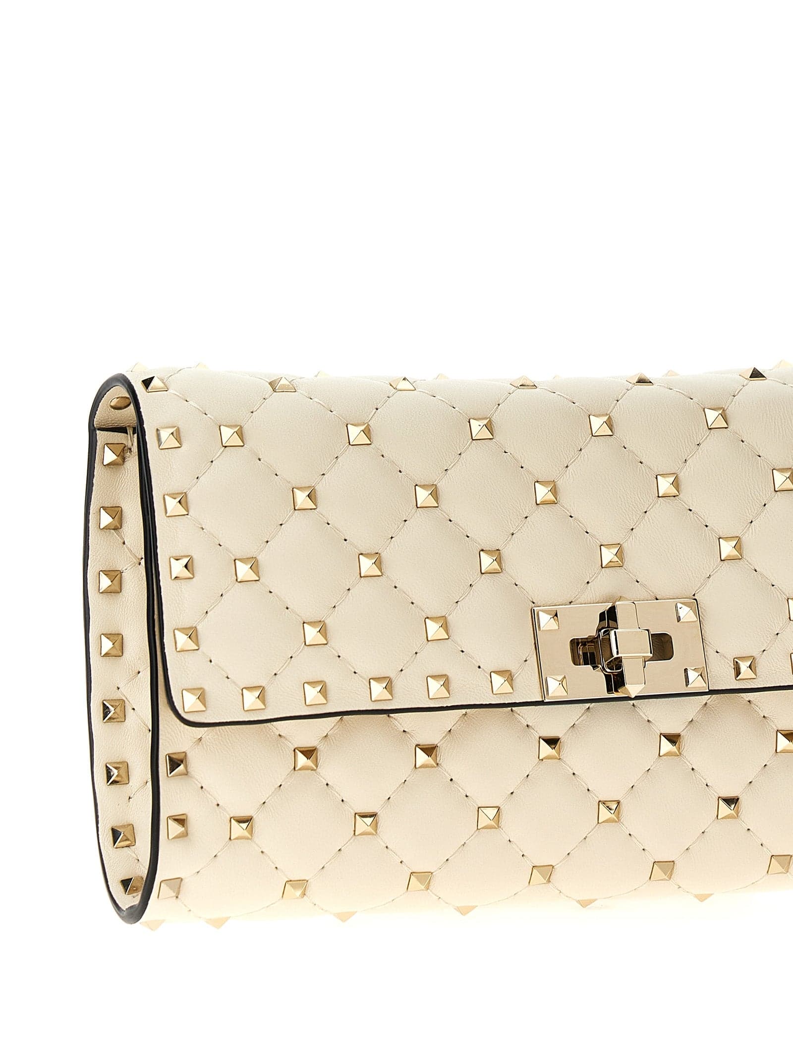 White Lamb Leather Shoulder Bag - 3