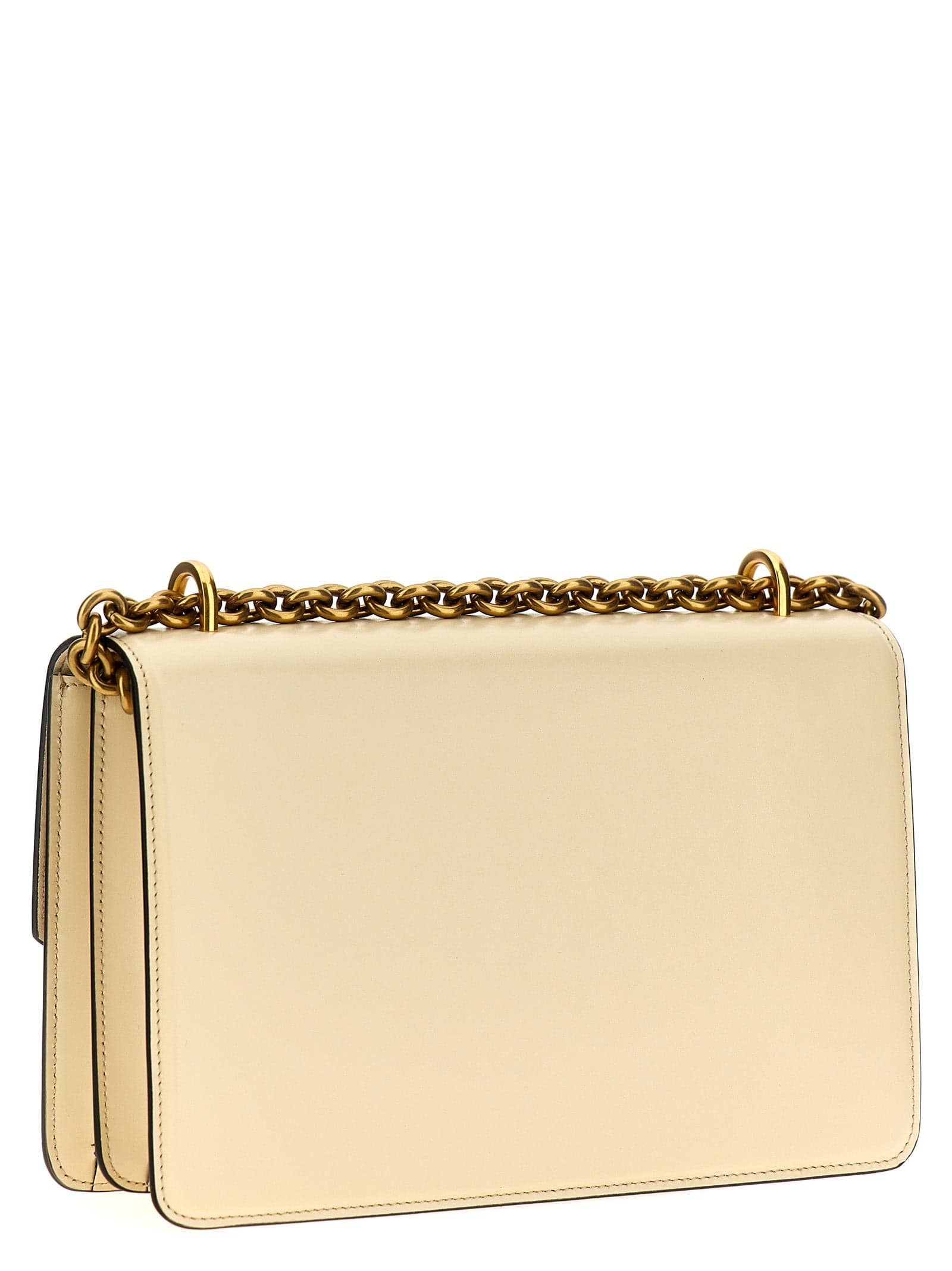 White Calfskin Shoulder Bag - 2