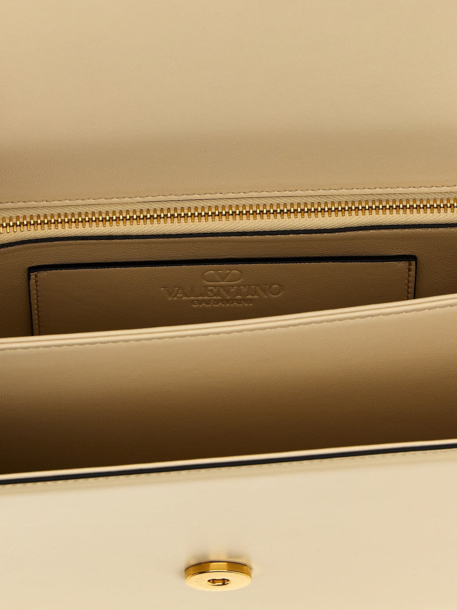 White Calfskin Shoulder Bag - 4