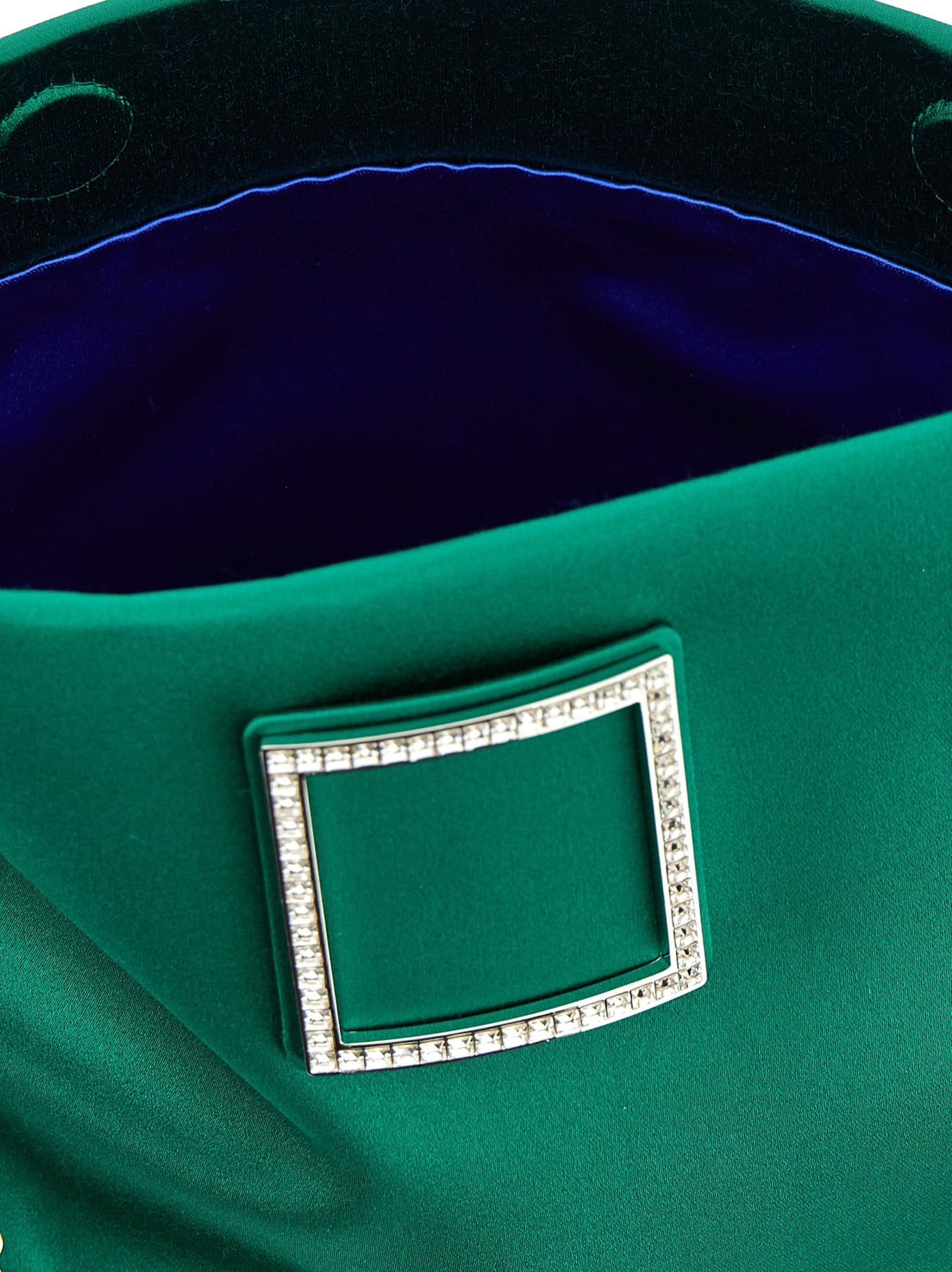 Bicolor Viscose Clutch Bag - 4