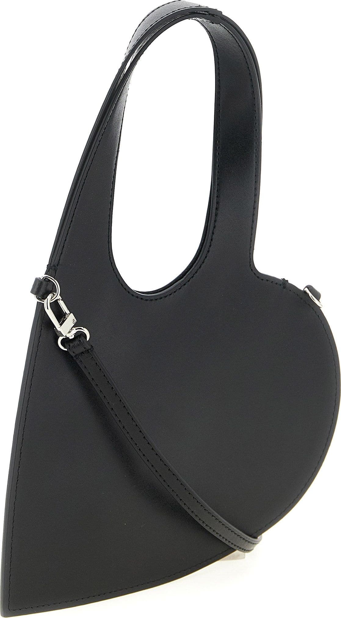 Black Cowhide Handbag - 2